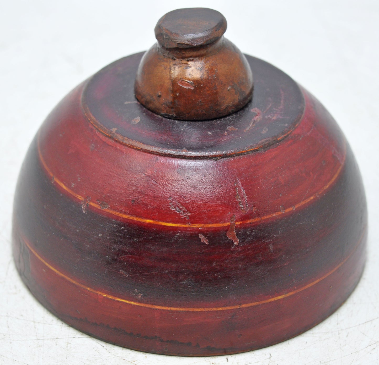 Vintage Wooden Kum Kum Powder Tika Box Original Old Hand Carved