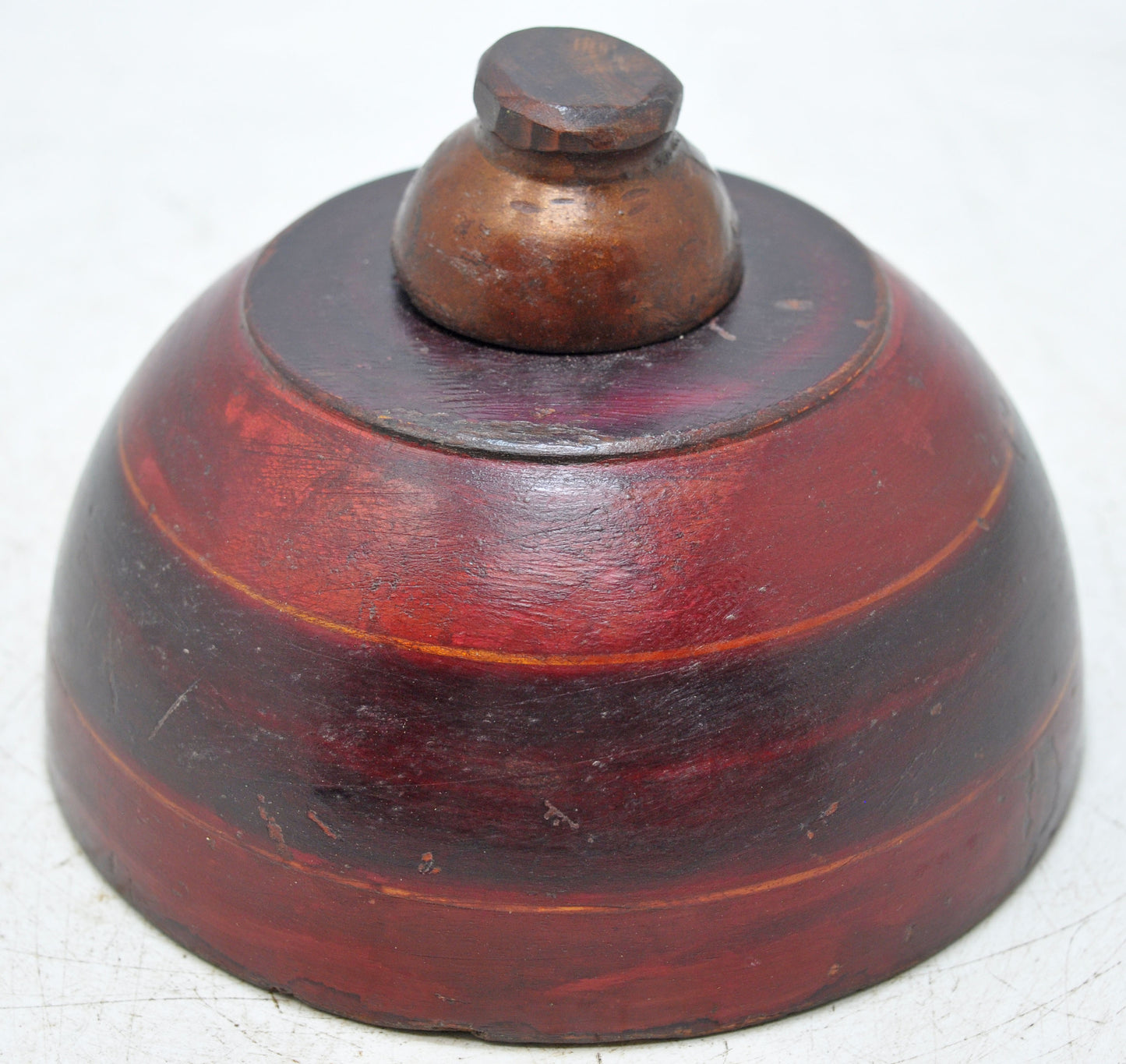Vintage Wooden Kum Kum Powder Tika Box Original Old Hand Carved