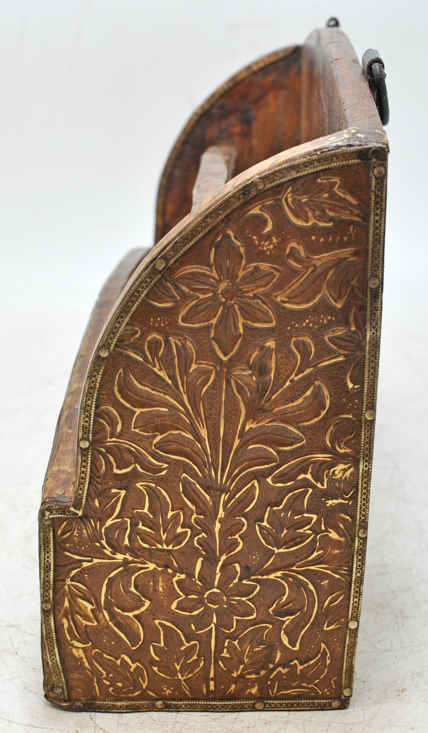 Vintage Wooden Paper Tray Rack Original Old Hand Crafted Painted