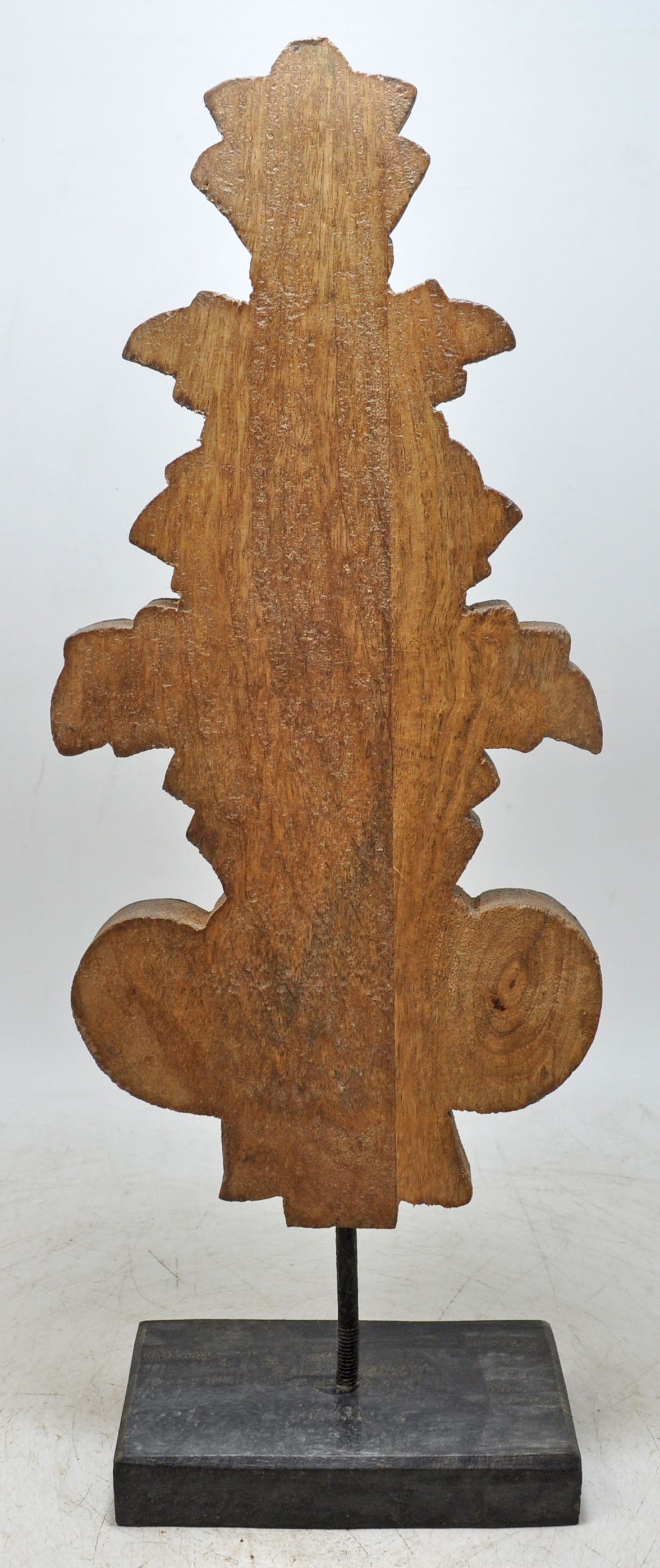 Hand Carved Wooden Flower Carving Panel Plaque on Stand