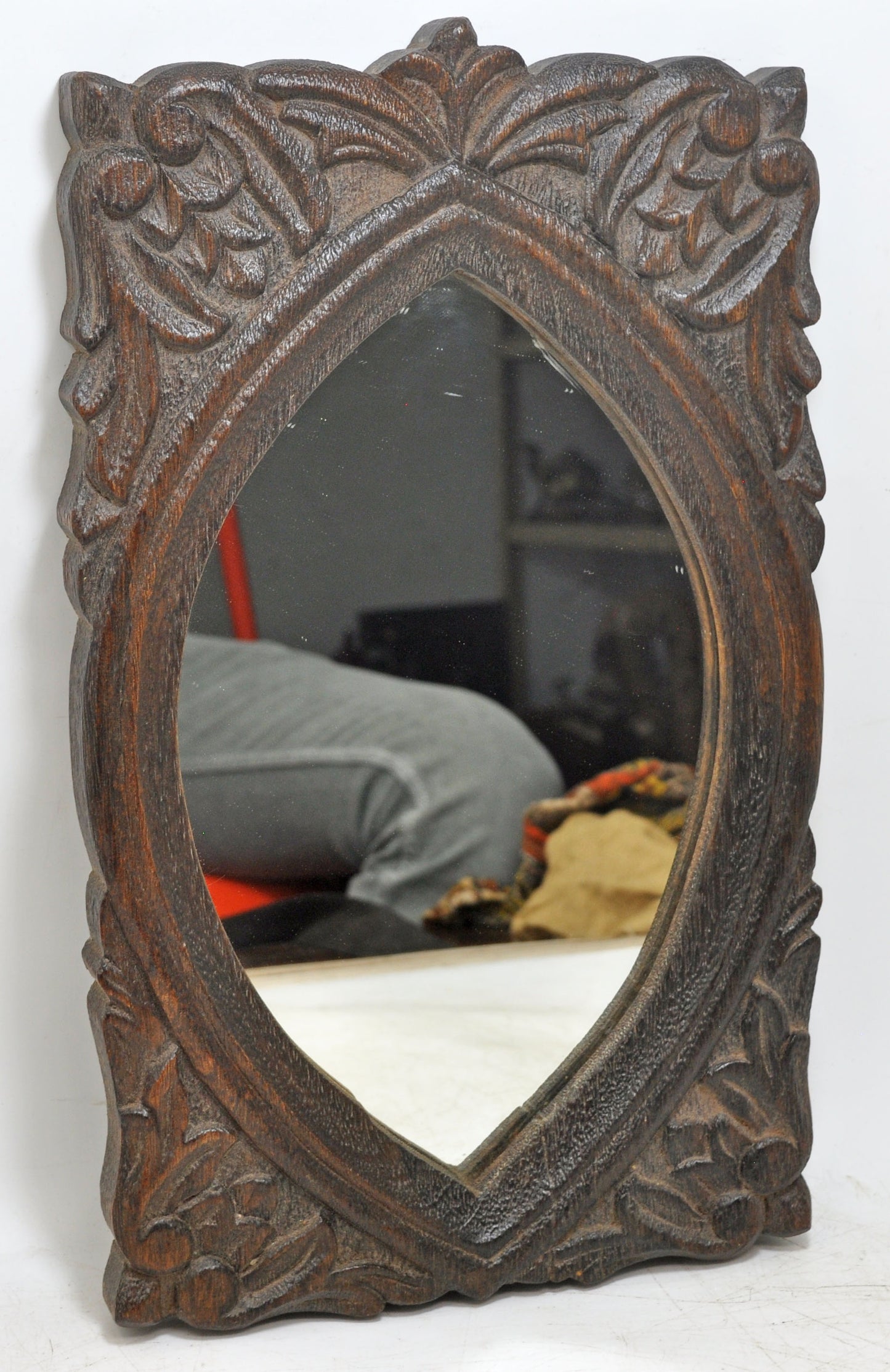 Hand Carved Wooden Wall Décor Mirror Frame Fine Details