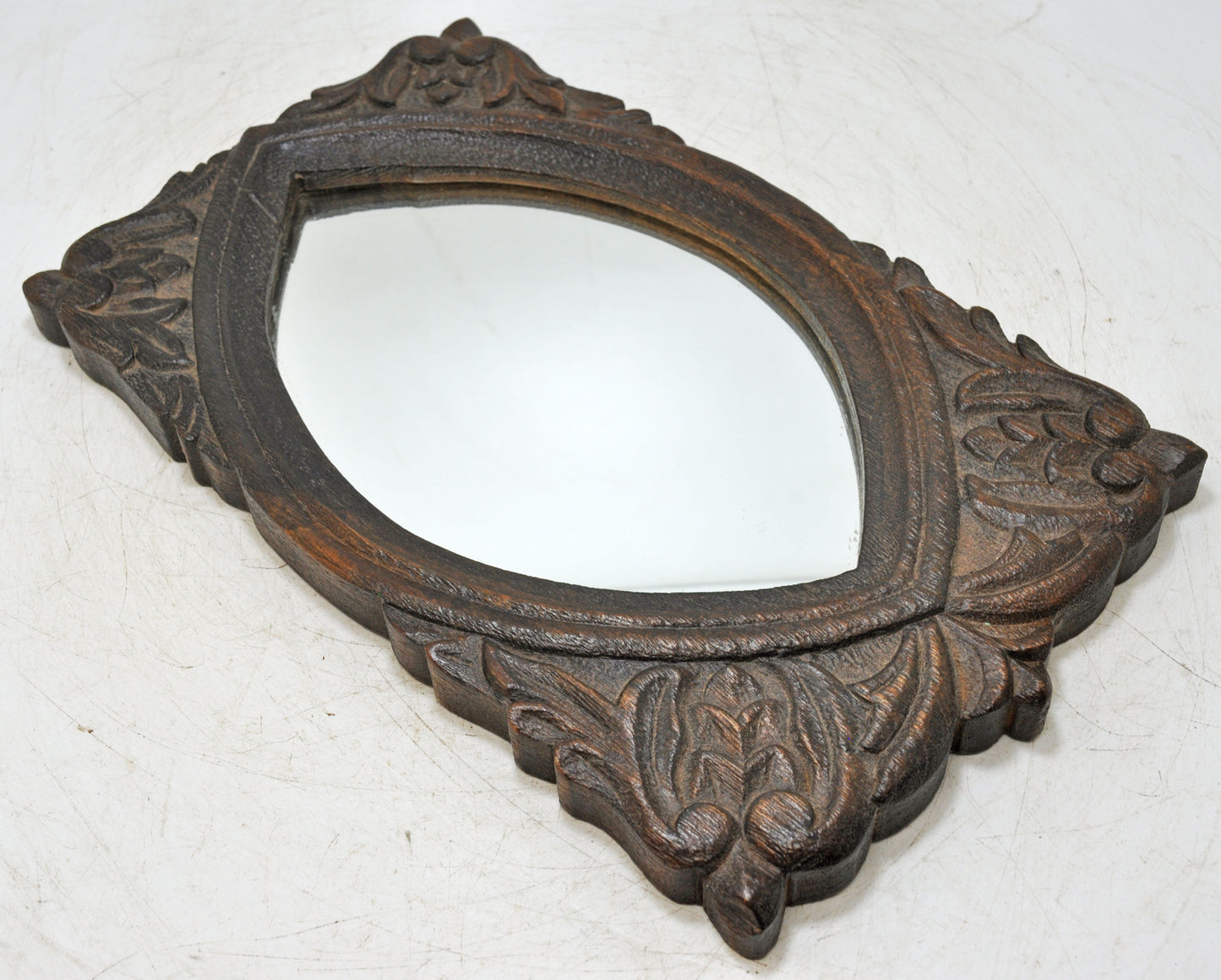 Hand Carved Wooden Wall Décor Mirror Frame Fine Details
