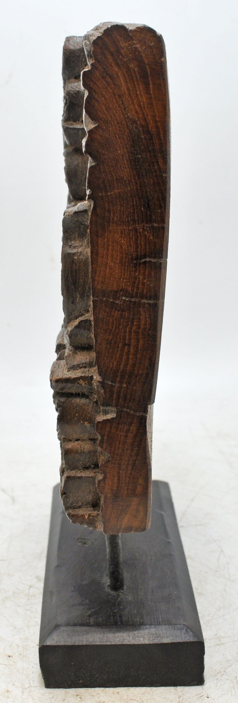 Antique Wooden Floral Carving Panel Plaque Original Old Fine Hand Carved