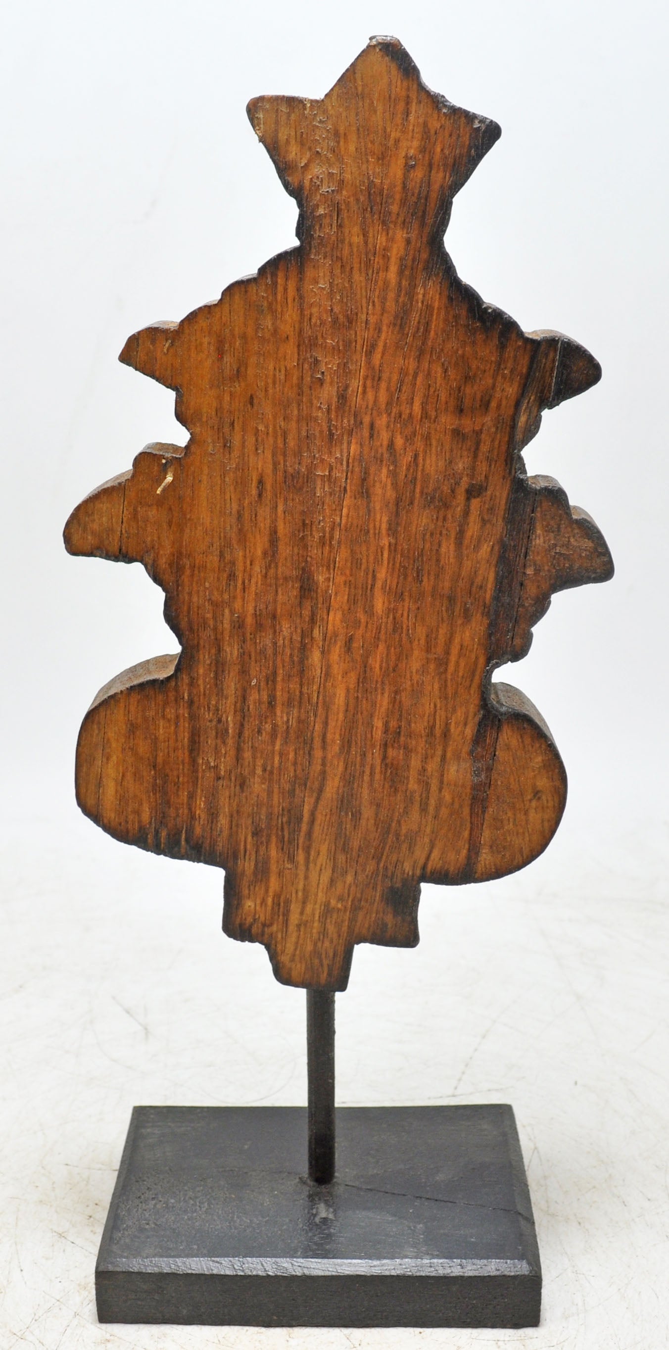 Hand Carved Wooden Flower Carving Panel Plaque on Stand