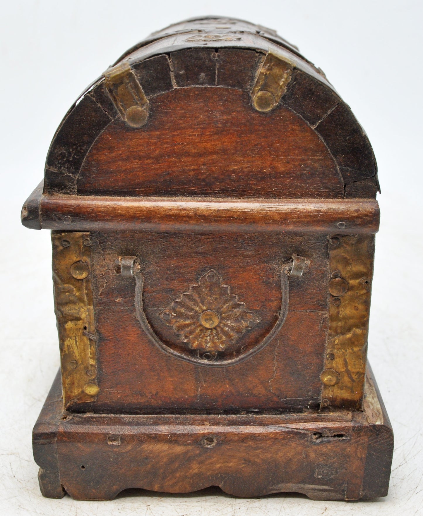 Vintage Wooden Small Storage Box With Drawer Original Old Hand Crafted