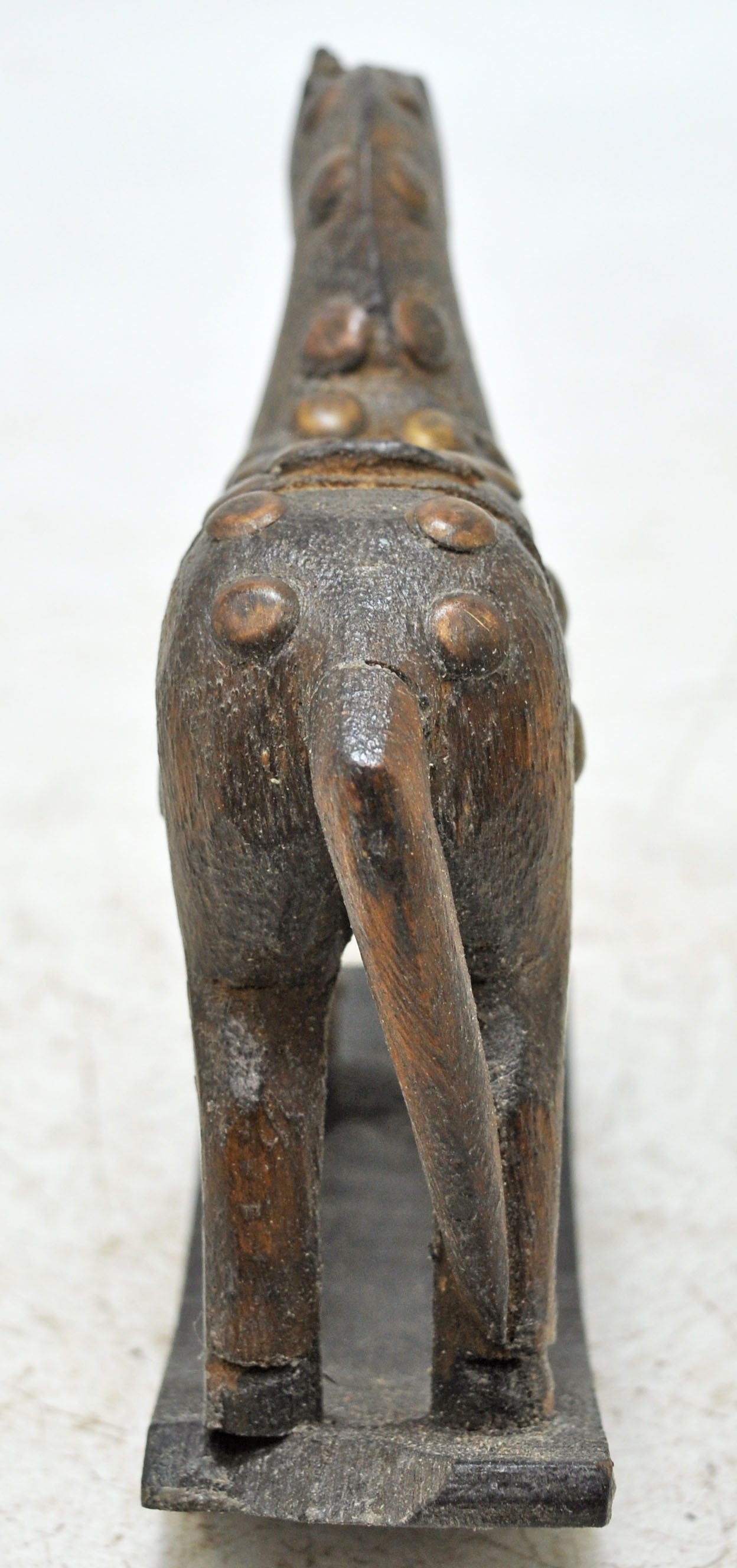 Vintage Wooden Small Horse Figurine Original Old Hand Carved