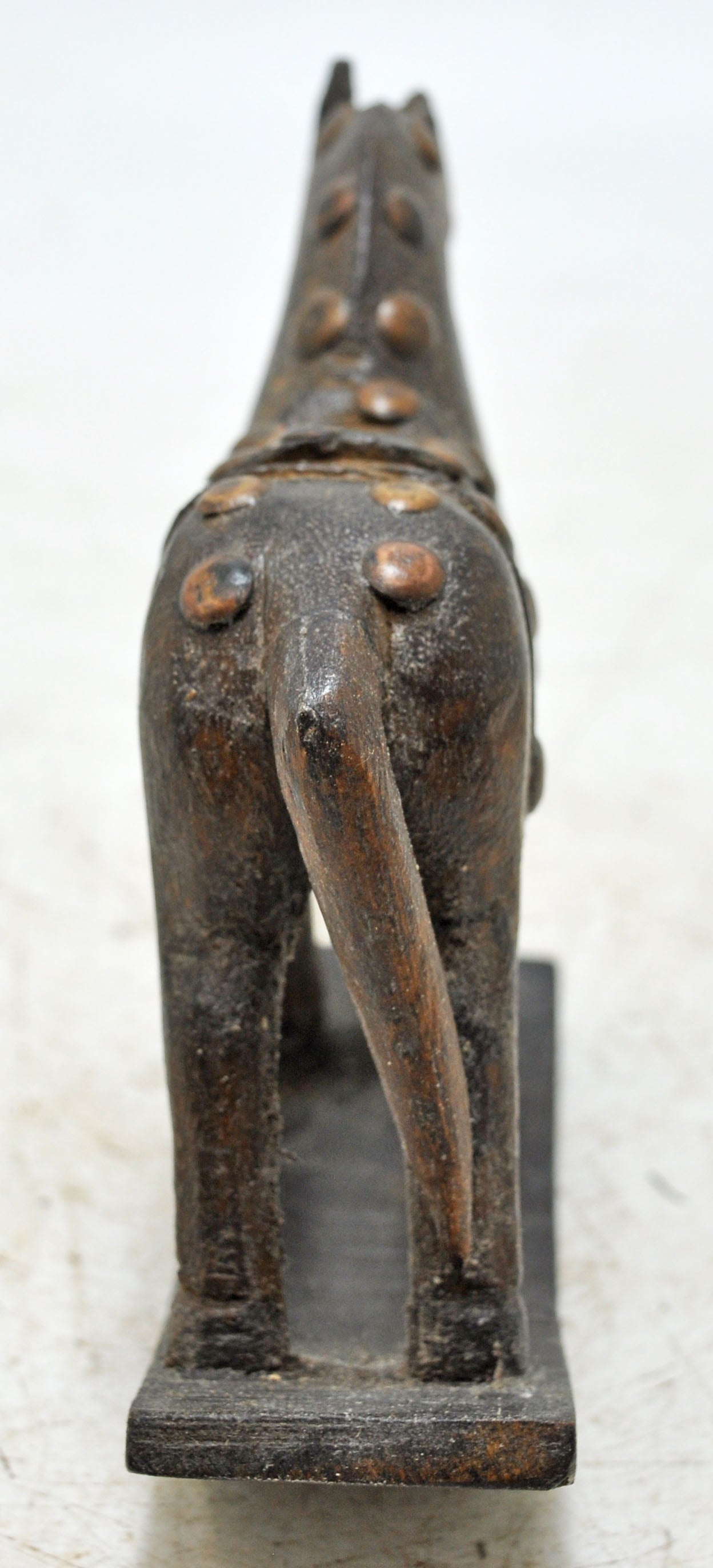 Vintage Wooden Small Horse Figurine Original Old Hand Carved