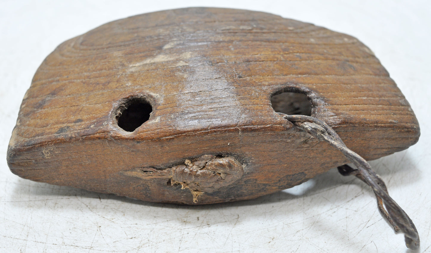 Antique Wooden Tribal Cow Bell Original Old Hand Carved