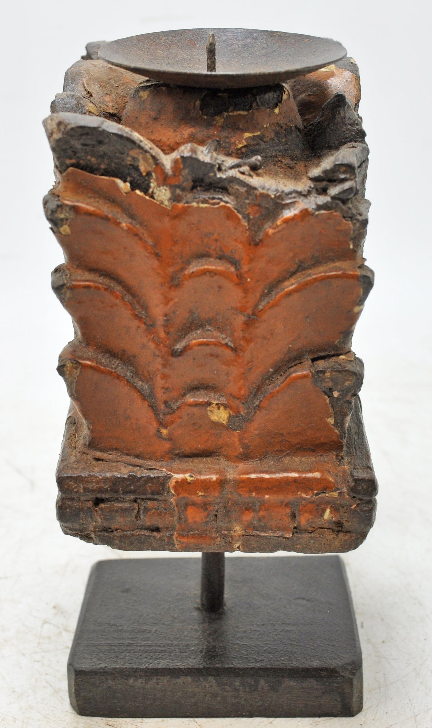 Antique Wooden Bracket Carving Candle Holder Original Old Hand Carved