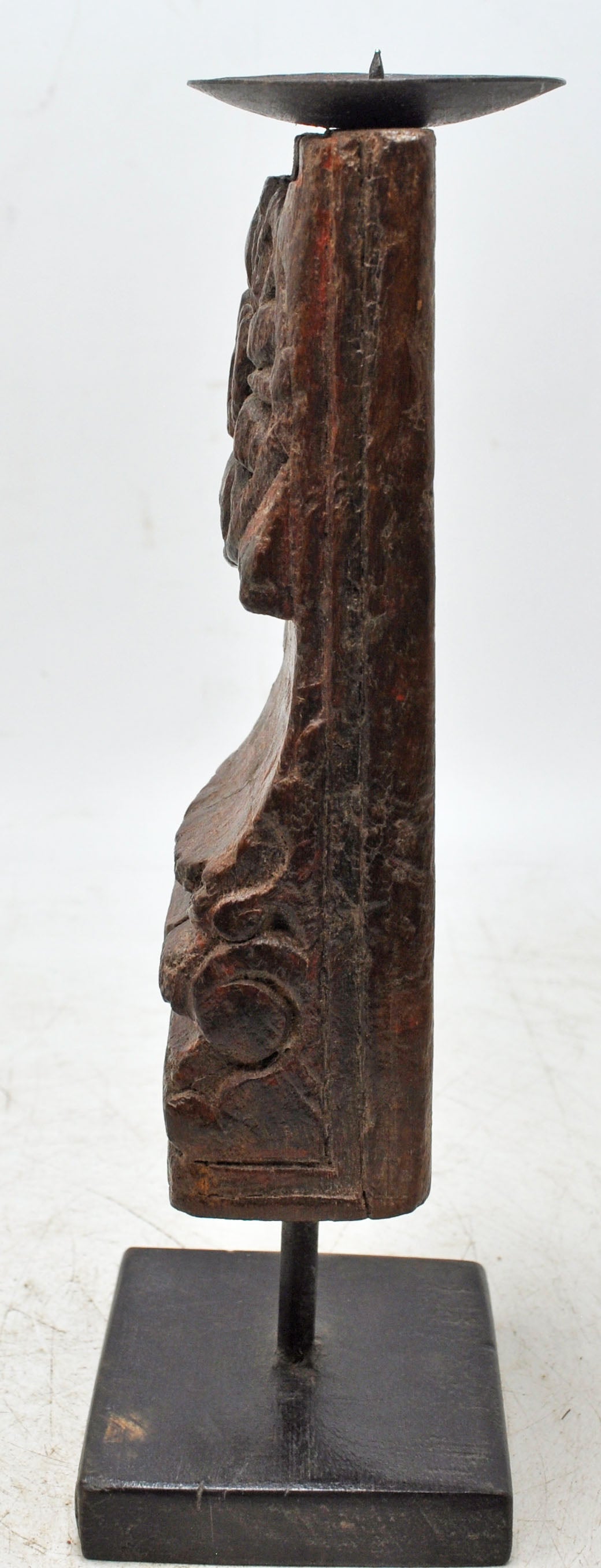 Antique Wooden Bracket Carving Candle Holder Original Old Hand Carved