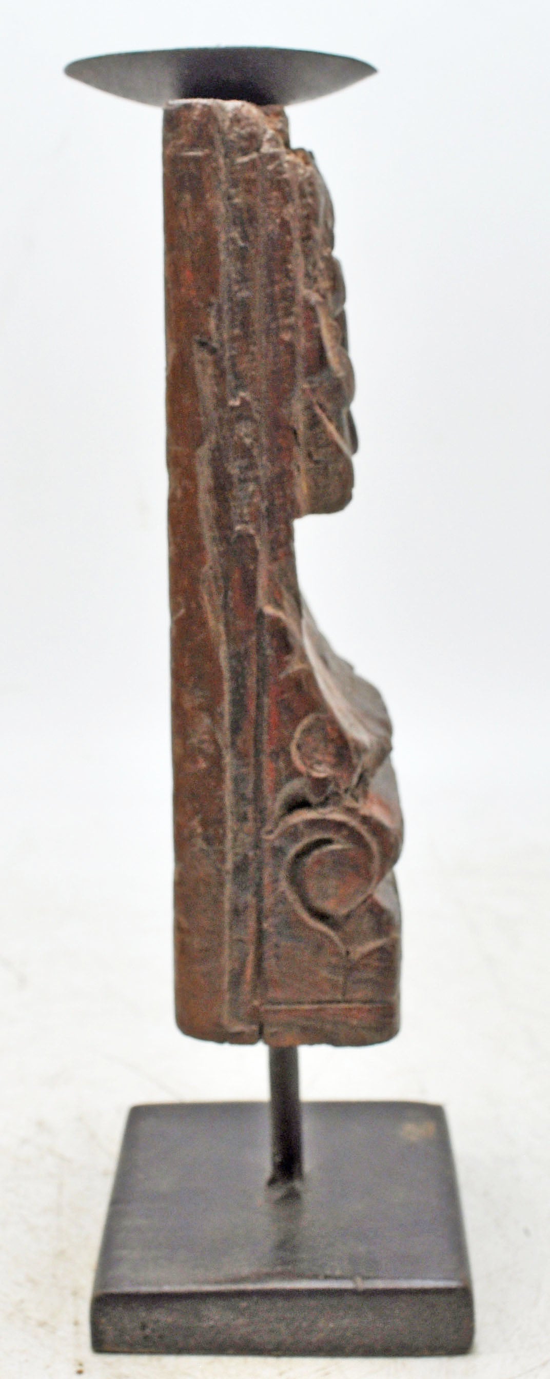 Antique Wooden Bracket Carving Candle Holder Original Old Hand Carved