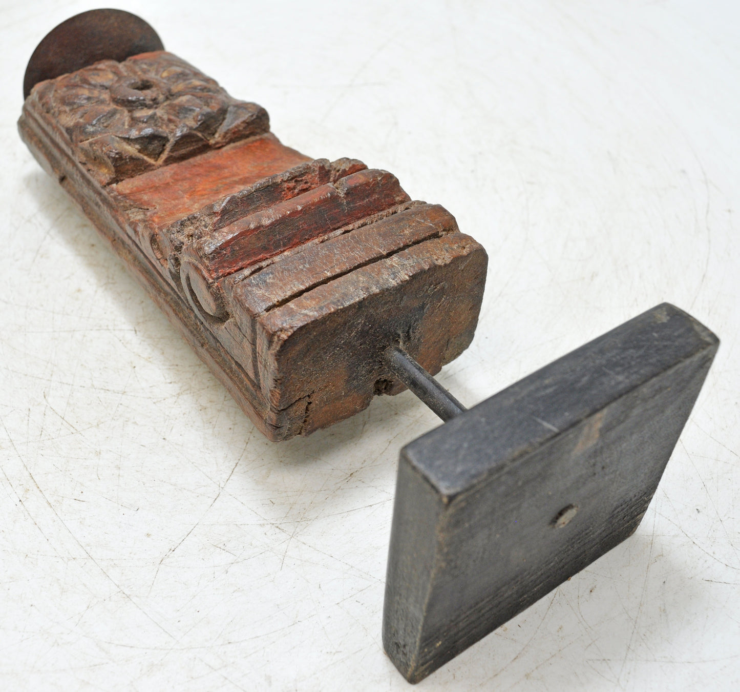 Antique Wooden Bracket Carving Candle Holder Original Old Hand Carved