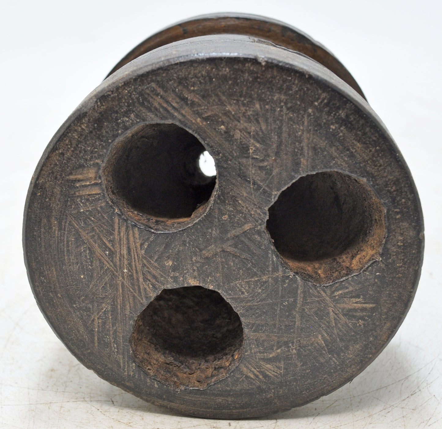 Antique Wooden Agricultural Seed Holder Bijni Original Old Hand Carved