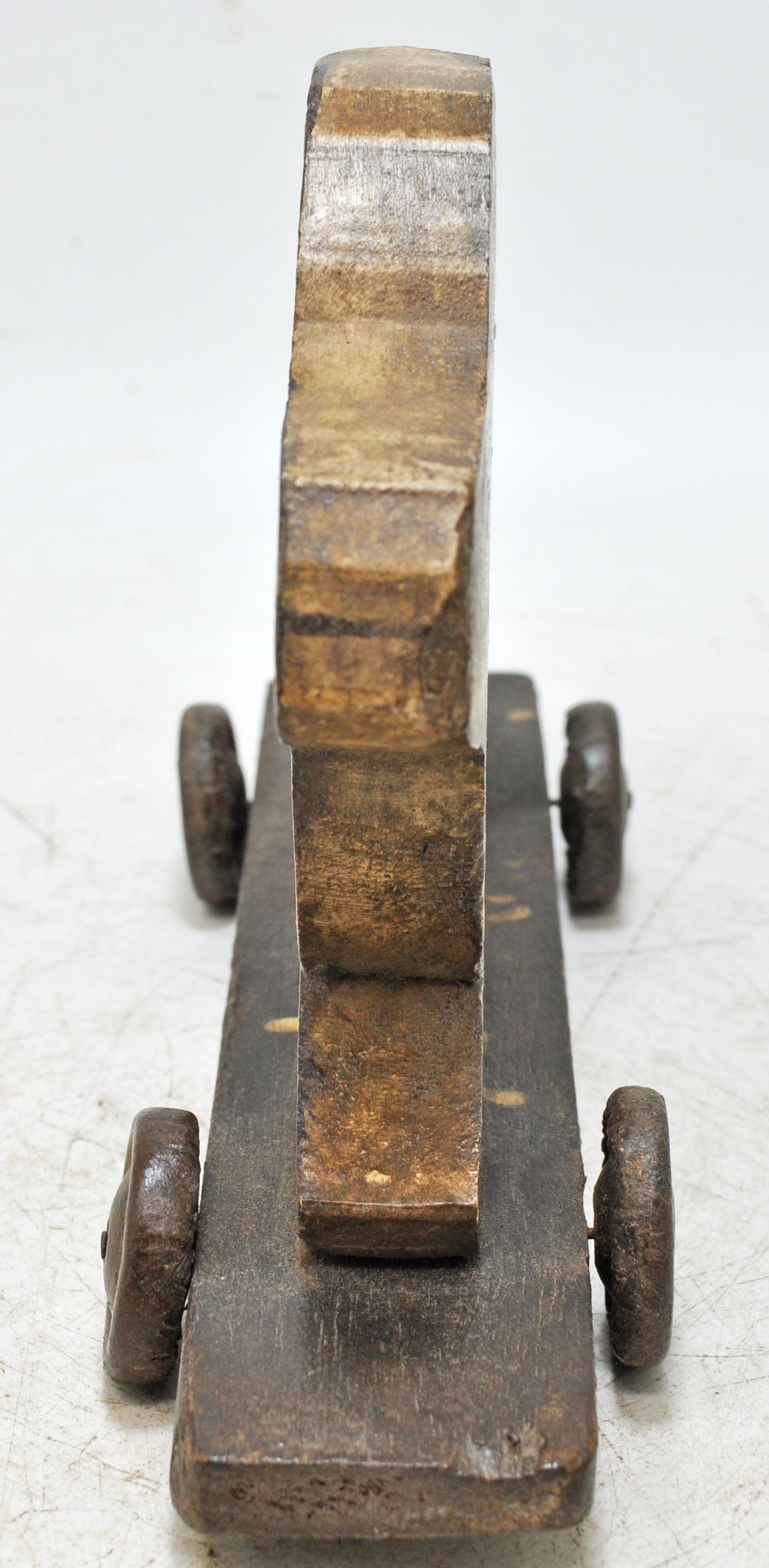 Vintage Wooden Rabbit Figurine Original Old Hand Carved