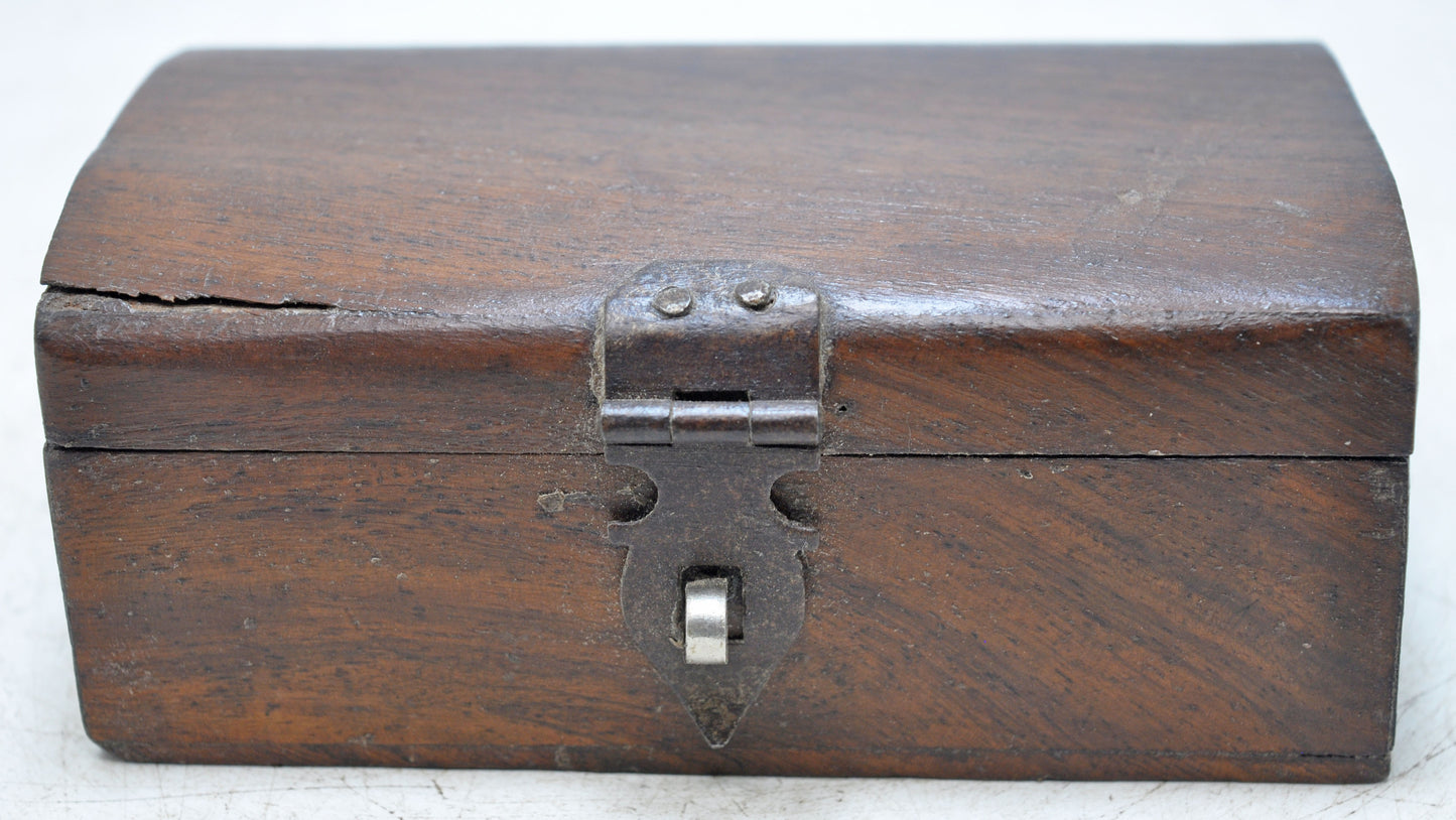 Vintage Wooden Small Storage Box Original Old Hand Crafted