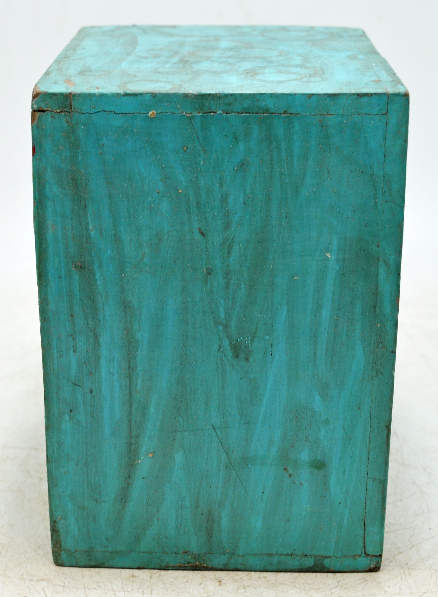 Vintage Wooden Small 3 Drawers Storage Box Original Old Hand Crafted Painted