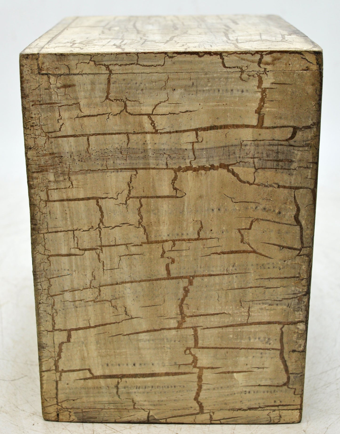 Vintage Wooden Small 3 Drawers Storage Box Original Old Hand Crafted Painted