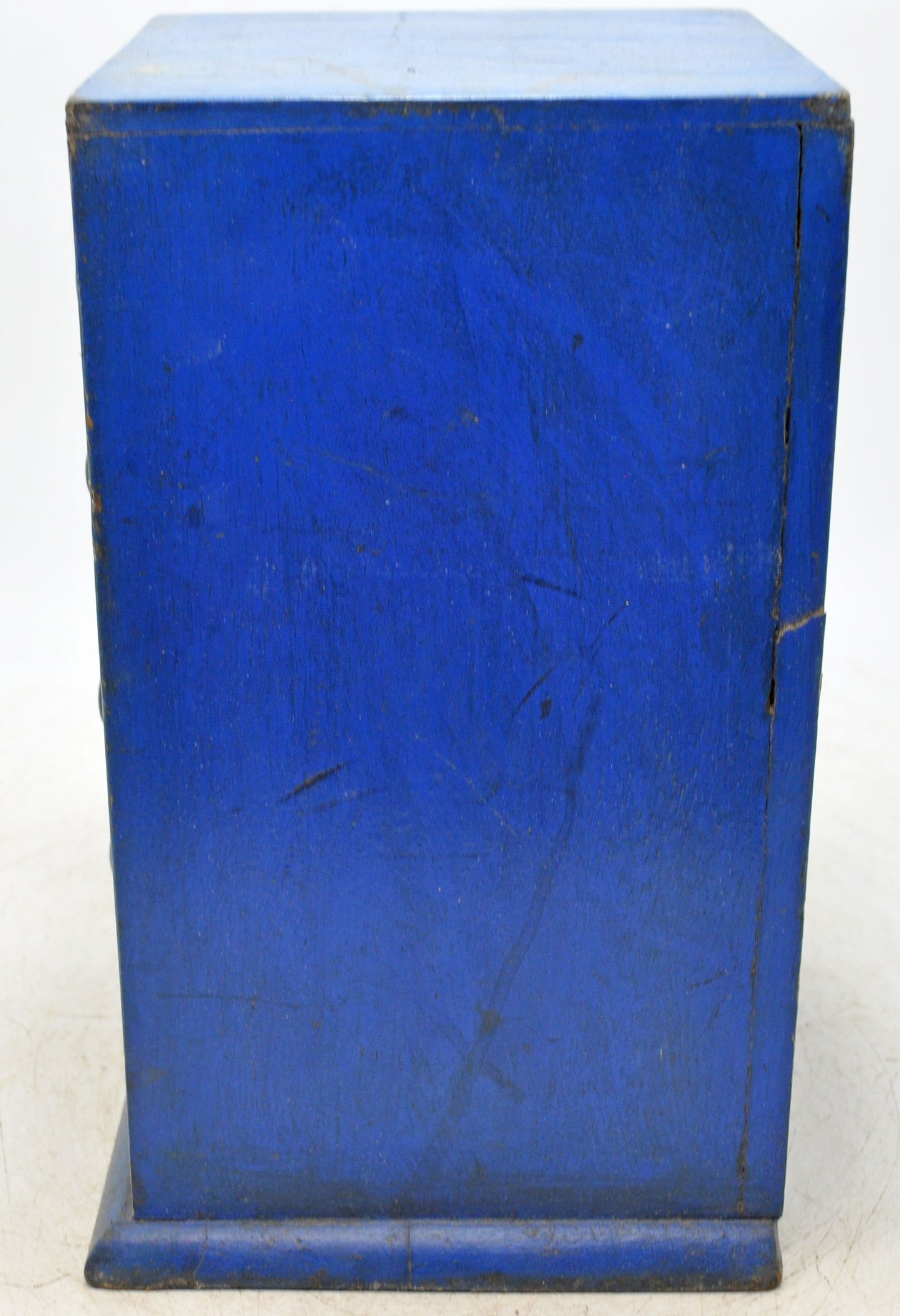 Vintage Wooden 4 Drawers Storage Box Original Old Hand Crafted Painted