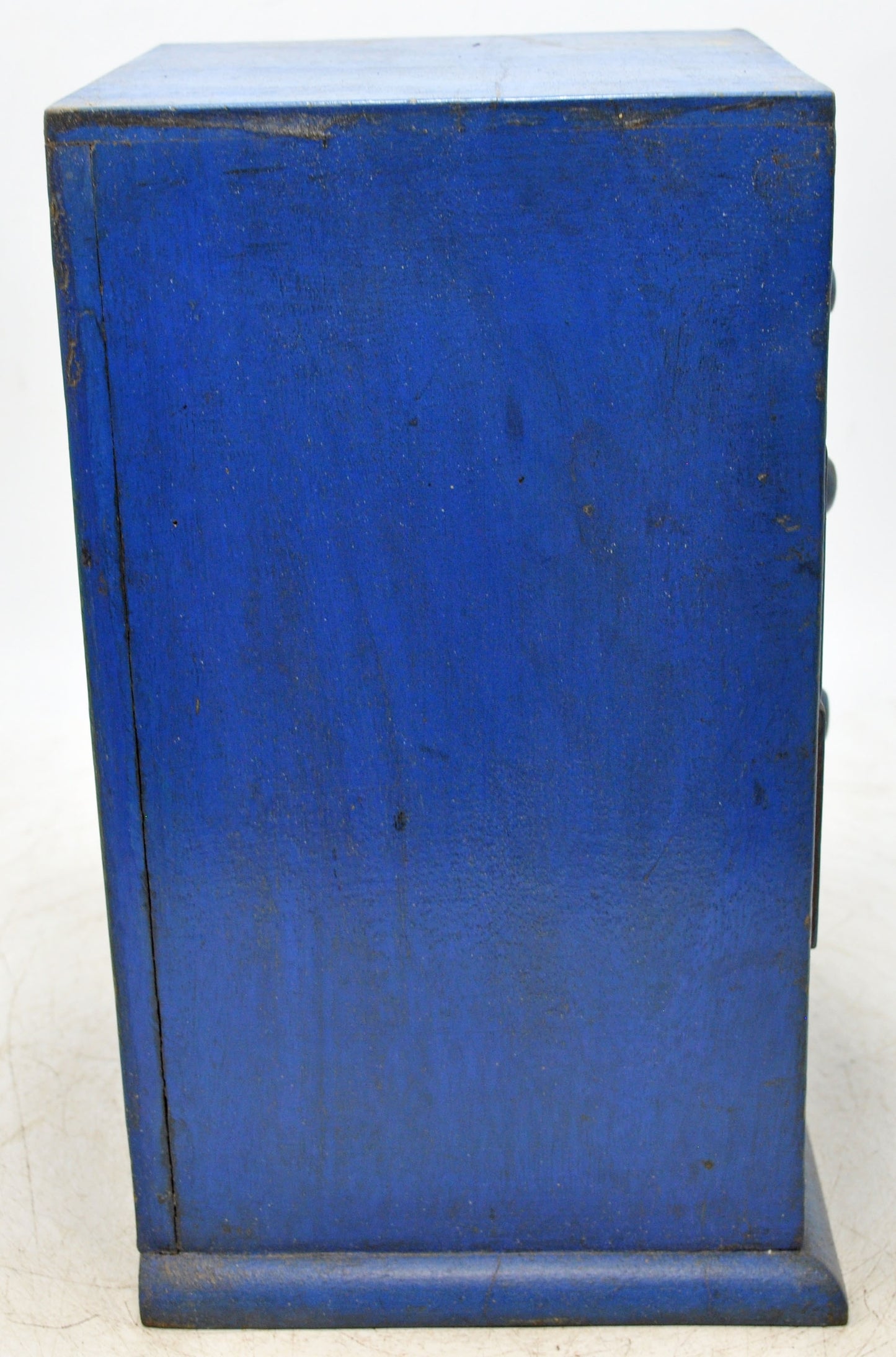 Vintage Wooden 4 Drawers Storage Box Original Old Hand Crafted Painted