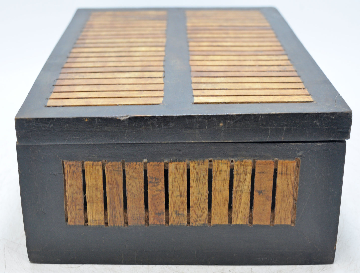 Vintage Wooden Storage Chest Box Original Old Hand Crafted