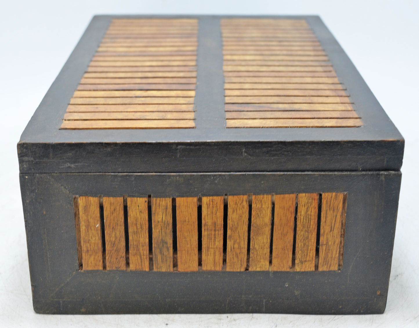 Vintage Wooden Storage Chest Box Original Old Hand Crafted