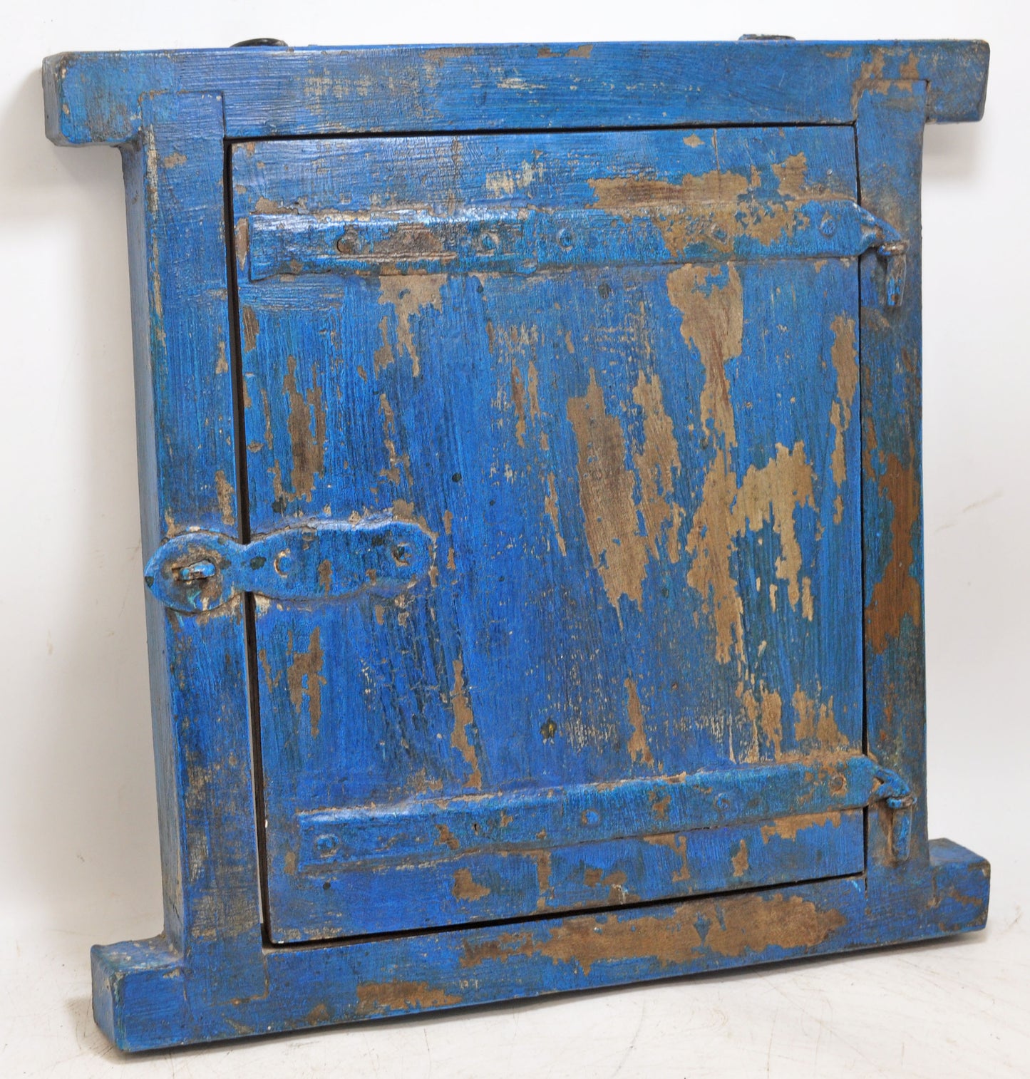 Antique Wooden Wall Décor Small Window Original Old Hand Crafted New Painted