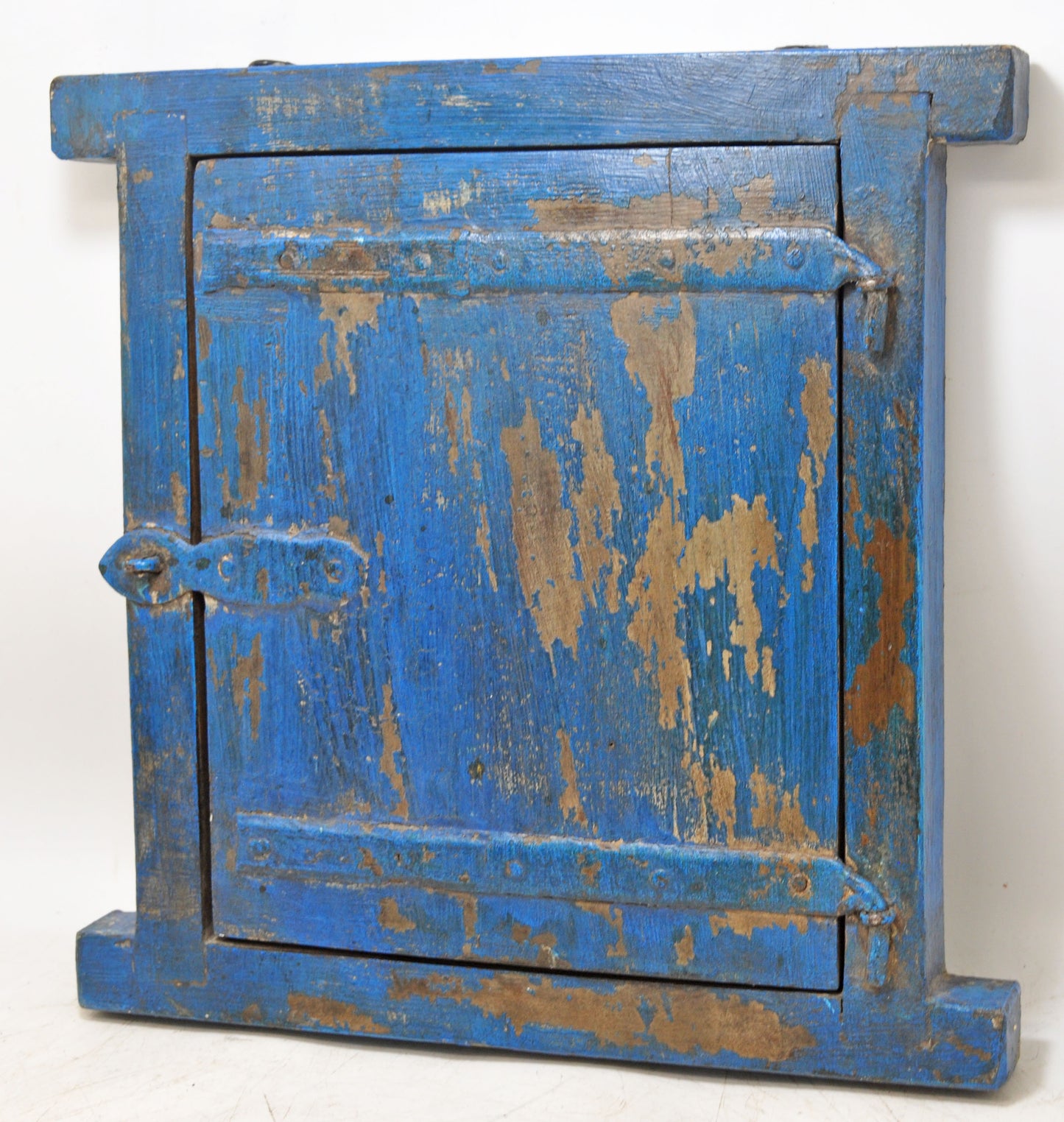 Antique Wooden Wall Décor Small Window Original Old Hand Crafted New Painted