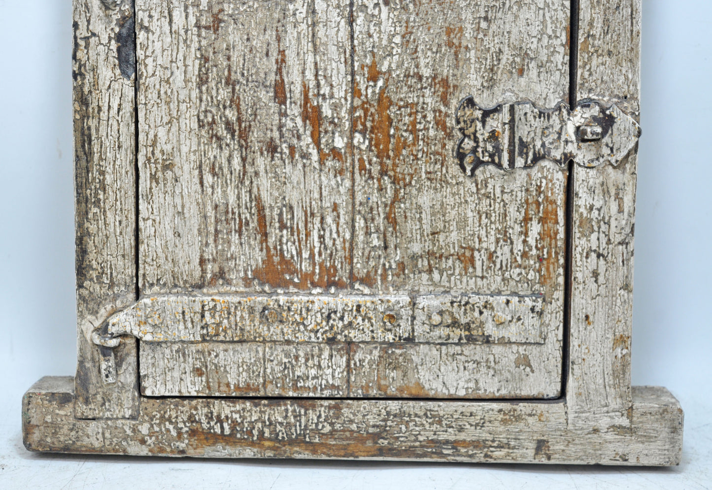 Antique Wooden Wall Décor Small Window Original Old Hand Crafted New Painted