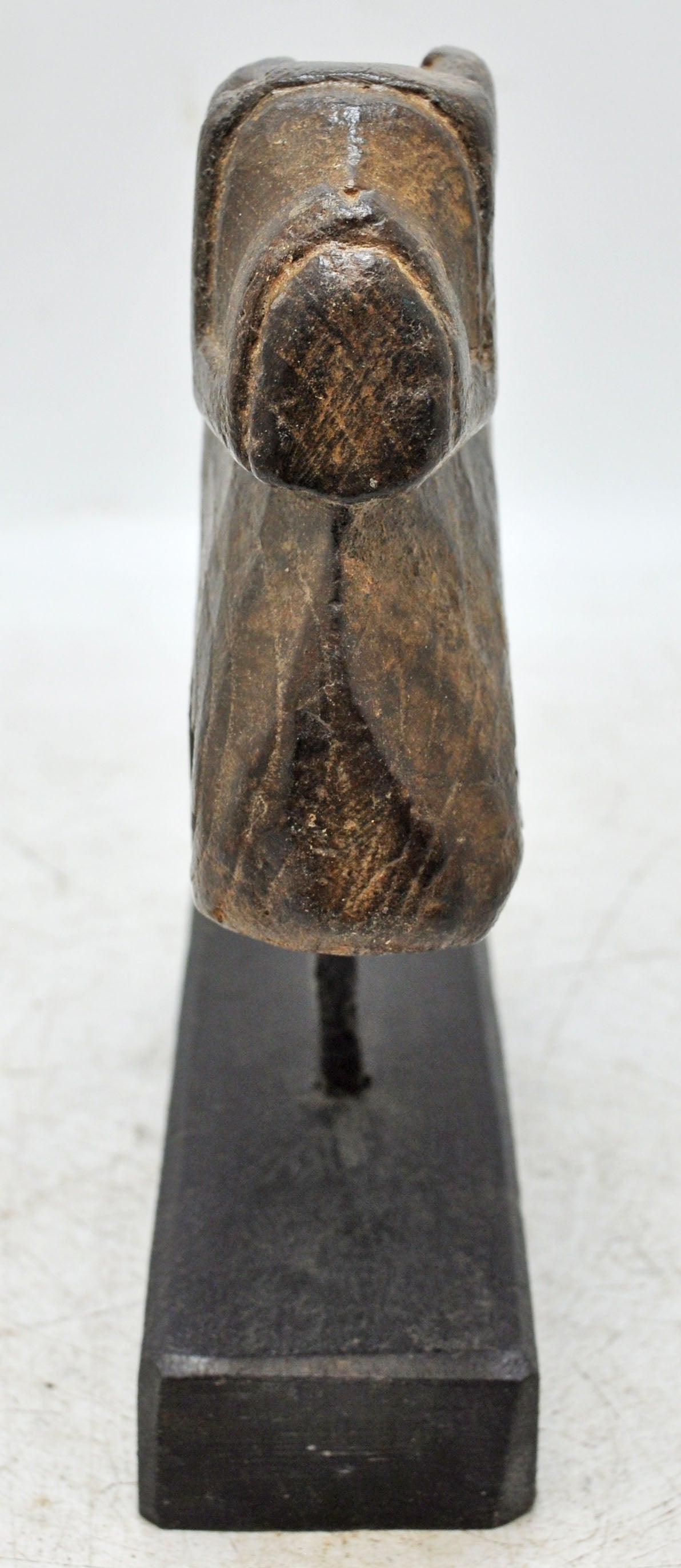 Antique Wooden Holy Cow Nandi Figurne Original Old Hand Carved