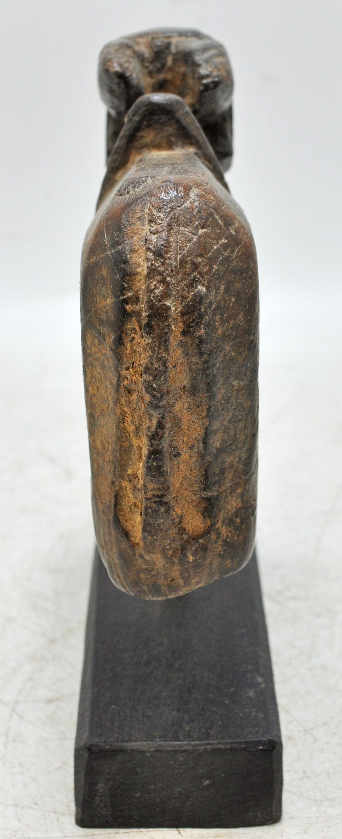 Antique Wooden Holy Cow Nandi Figurne Original Old Hand Carved