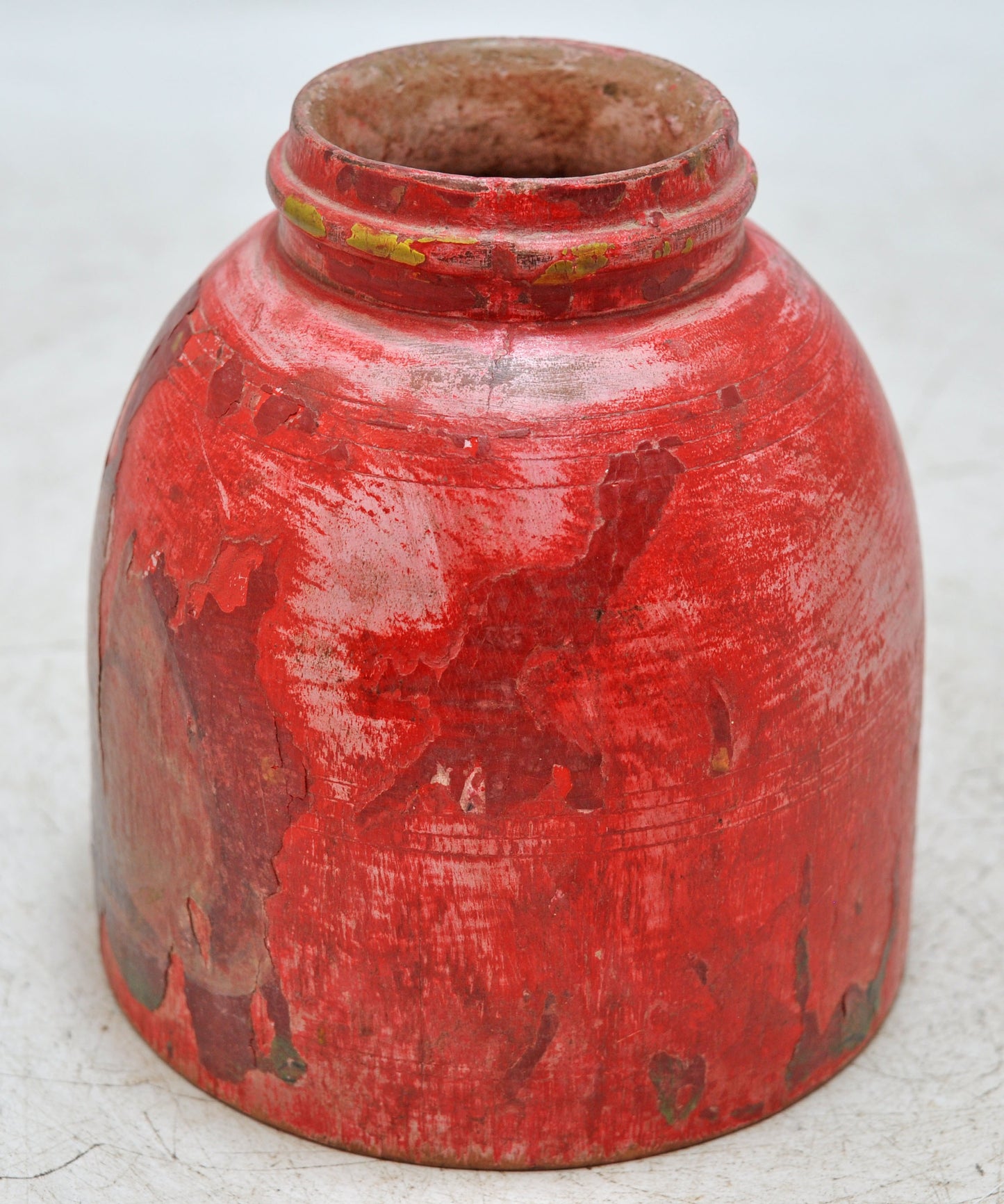 Vintage Wooden Grain Measurement Paili Pot Original Old Hand Carved