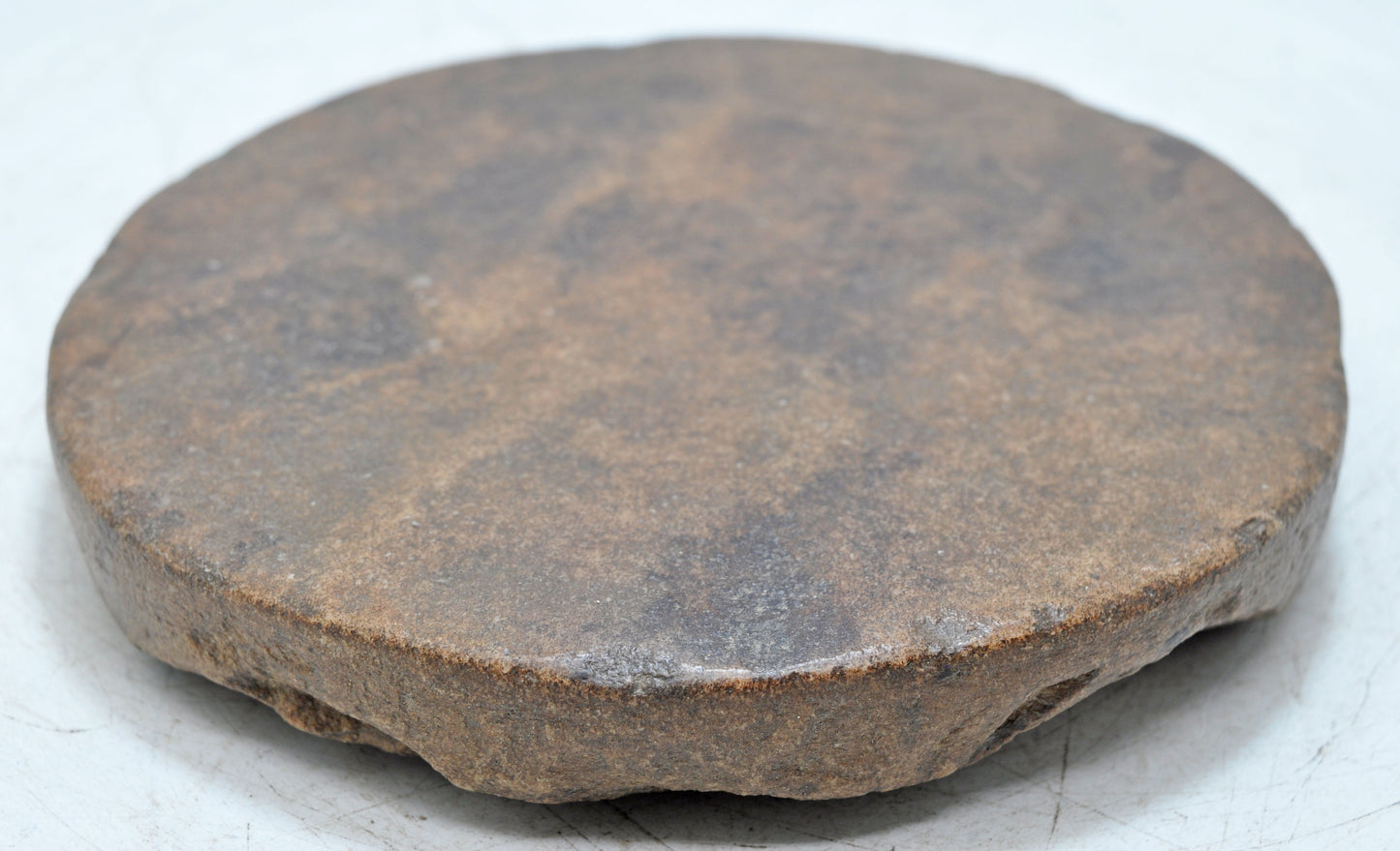 Antique Sand Stone Round Chapati Bread Rolling Plate Original Old Hand Carved