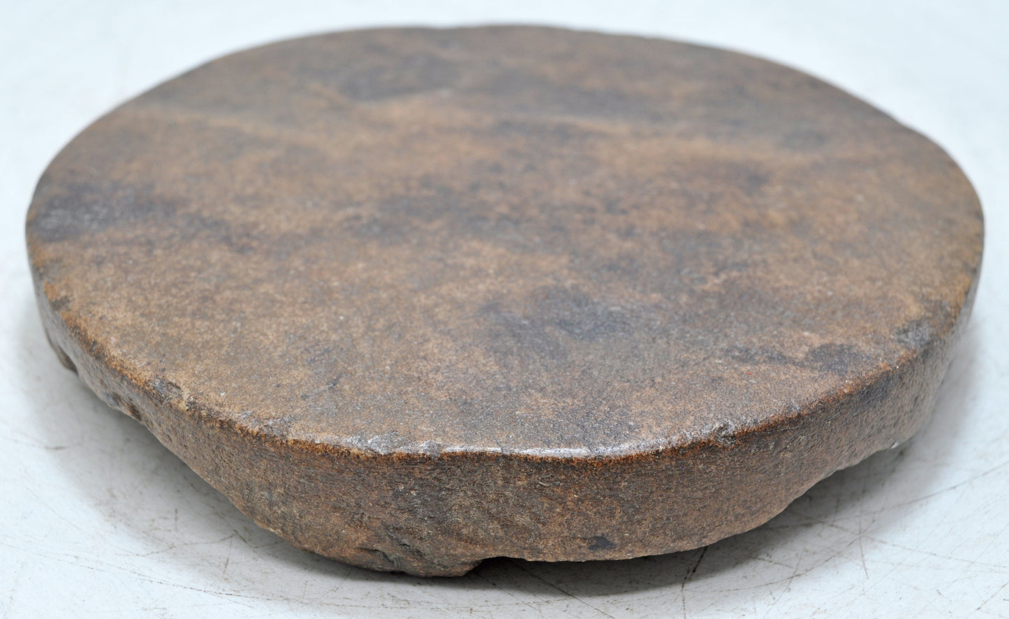 Antique Sand Stone Round Chapati Bread Rolling Plate Original Old Hand Carved