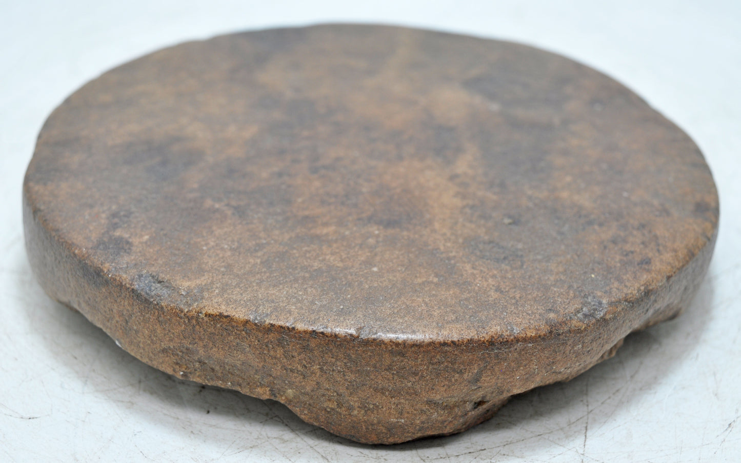 Antique Sand Stone Round Chapati Bread Rolling Plate Original Old Hand Carved