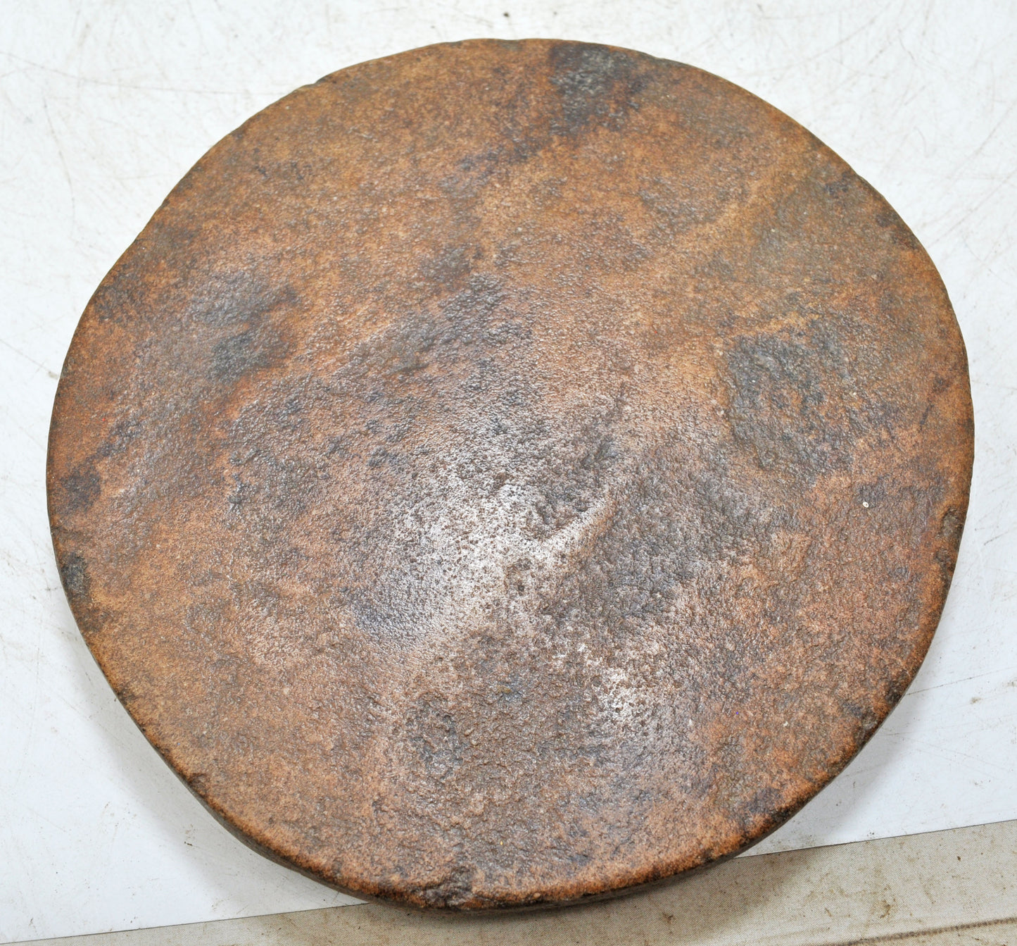 Antique Sand Stone Round Chapati Bread Rolling Plate Original Old Hand Carved
