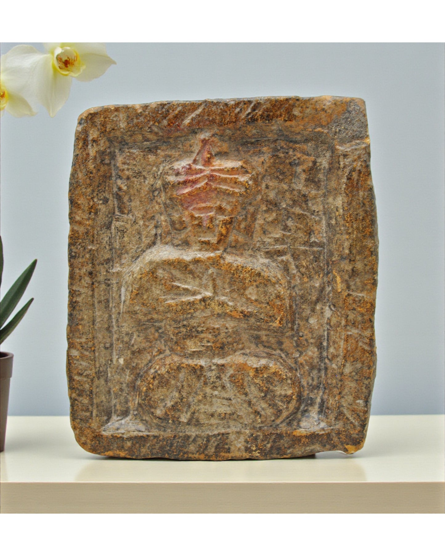 Antique Sand Stone Tribal God Idol Figurine Original Old Hand Carved