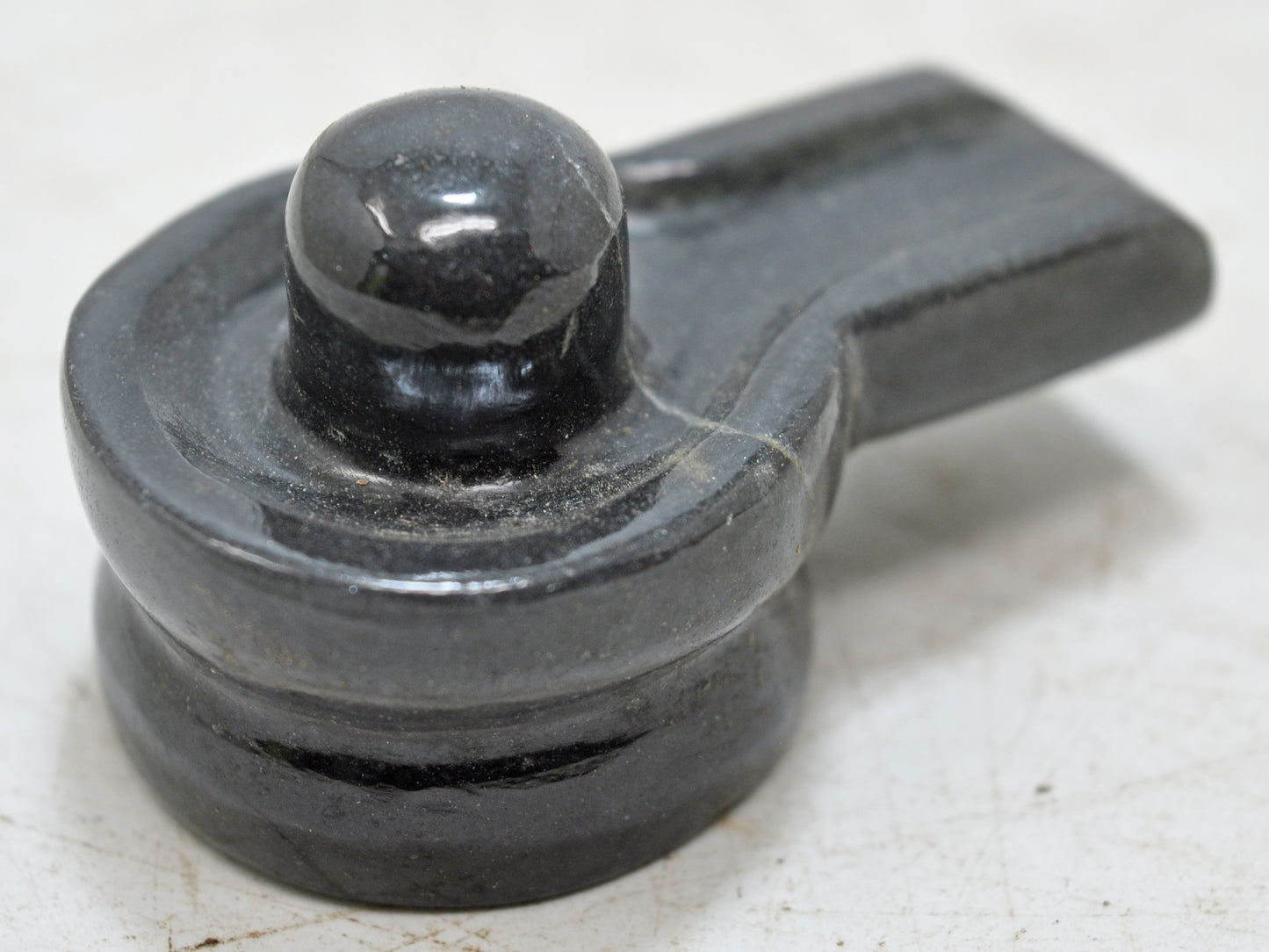 Black Stone God Shiva Linga Idol Figurine Fine Hand Carved