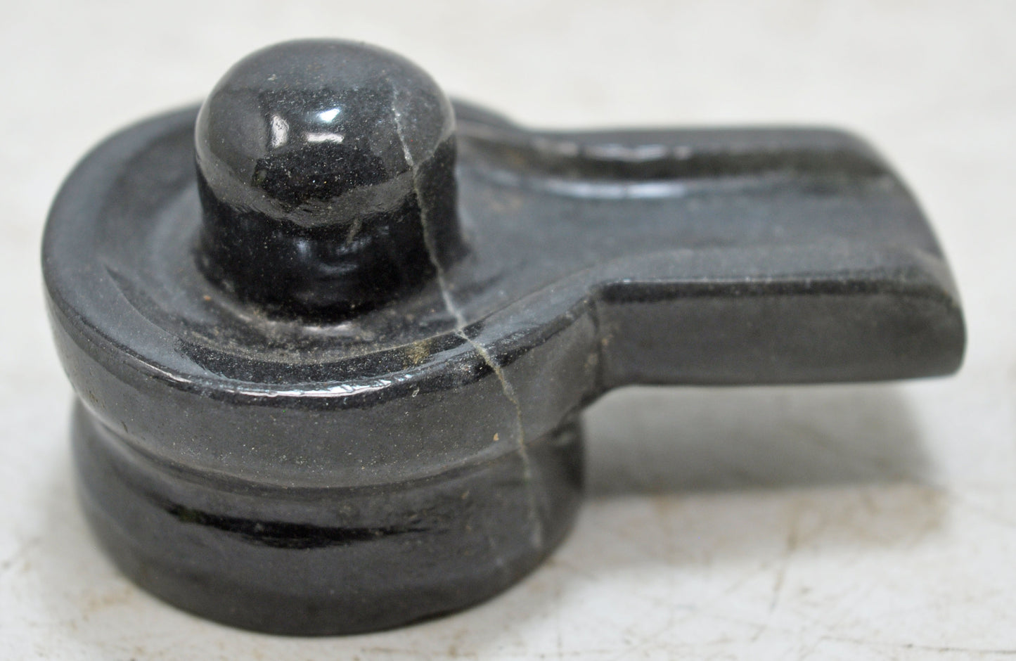 Black Stone God Shiva Linga Idol Figurine Fine Hand Carved