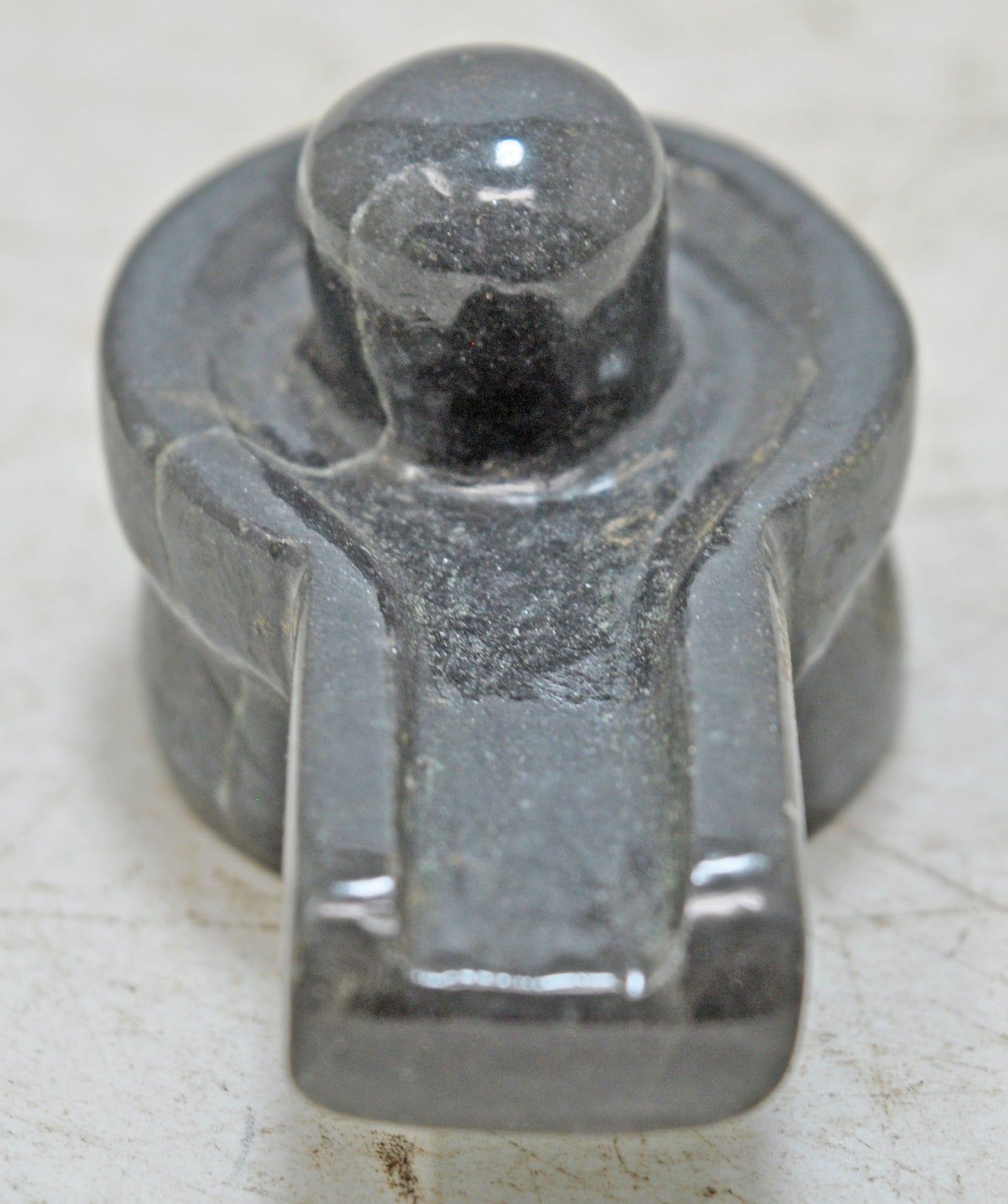 Black Stone God Shiva Linga Idol Figurine Fine Hand Carved