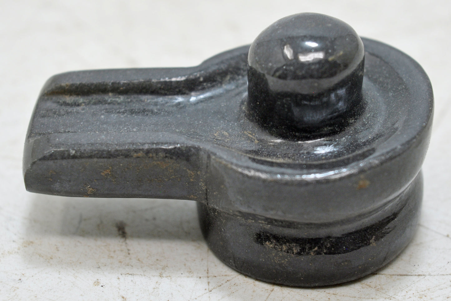 Black Stone God Shiva Linga Idol Figurine Fine Hand Carved