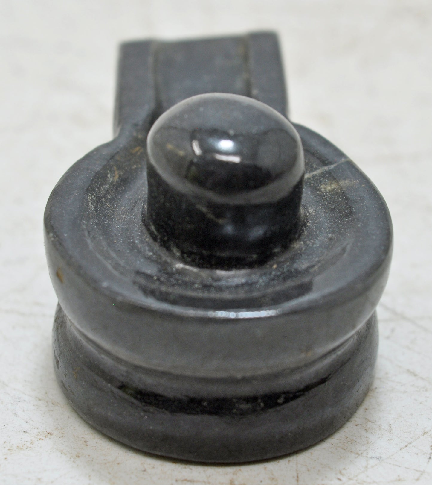 Black Stone God Shiva Linga Idol Figurine Fine Hand Carved