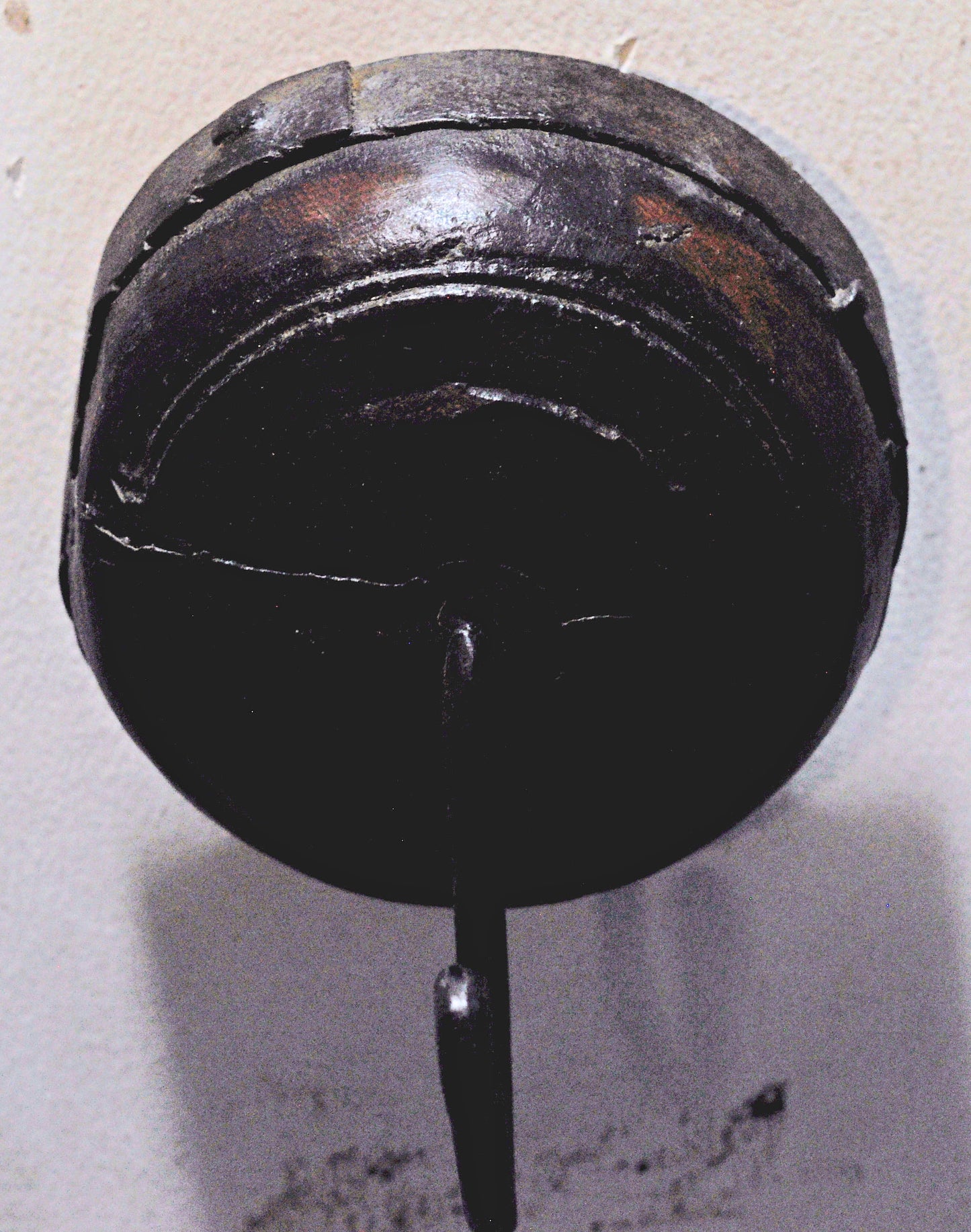 Antique Wooden 1 Hook Hanger Original Old Hand Crafted