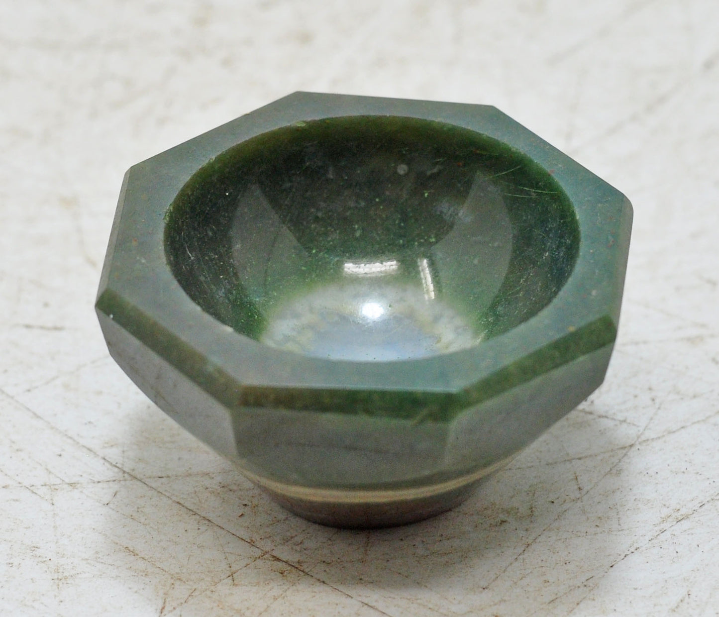 New Semi Precious Agate Stone Small Round Bowl Fine Hand Carved