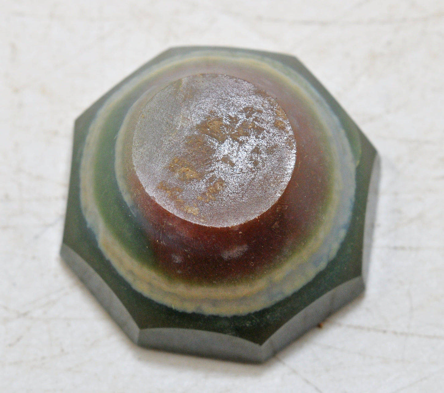 New Semi Precious Agate Stone Small Round Bowl Fine Hand Carved