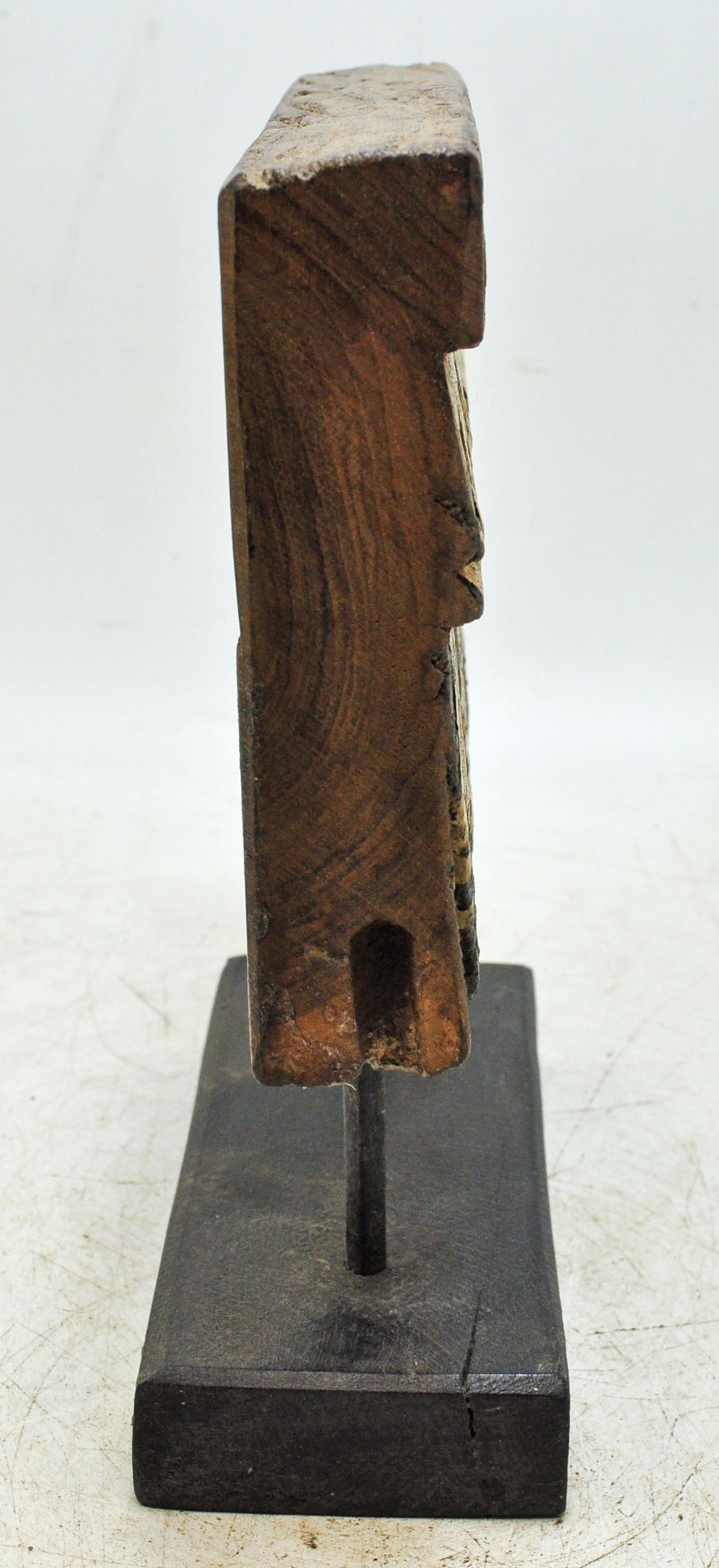 Antique Wooden Floral Carving Panel Plaque Original Old Hand Carved