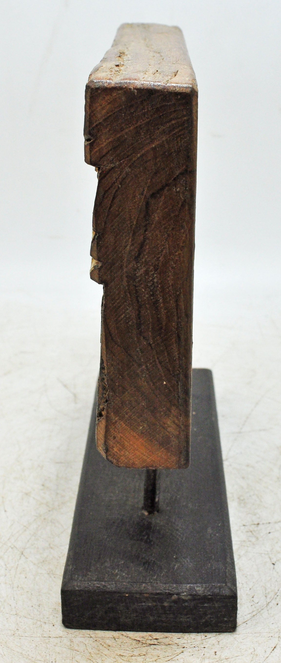 Antique Wooden Floral Carving Panel Plaque Original Old Hand Carved