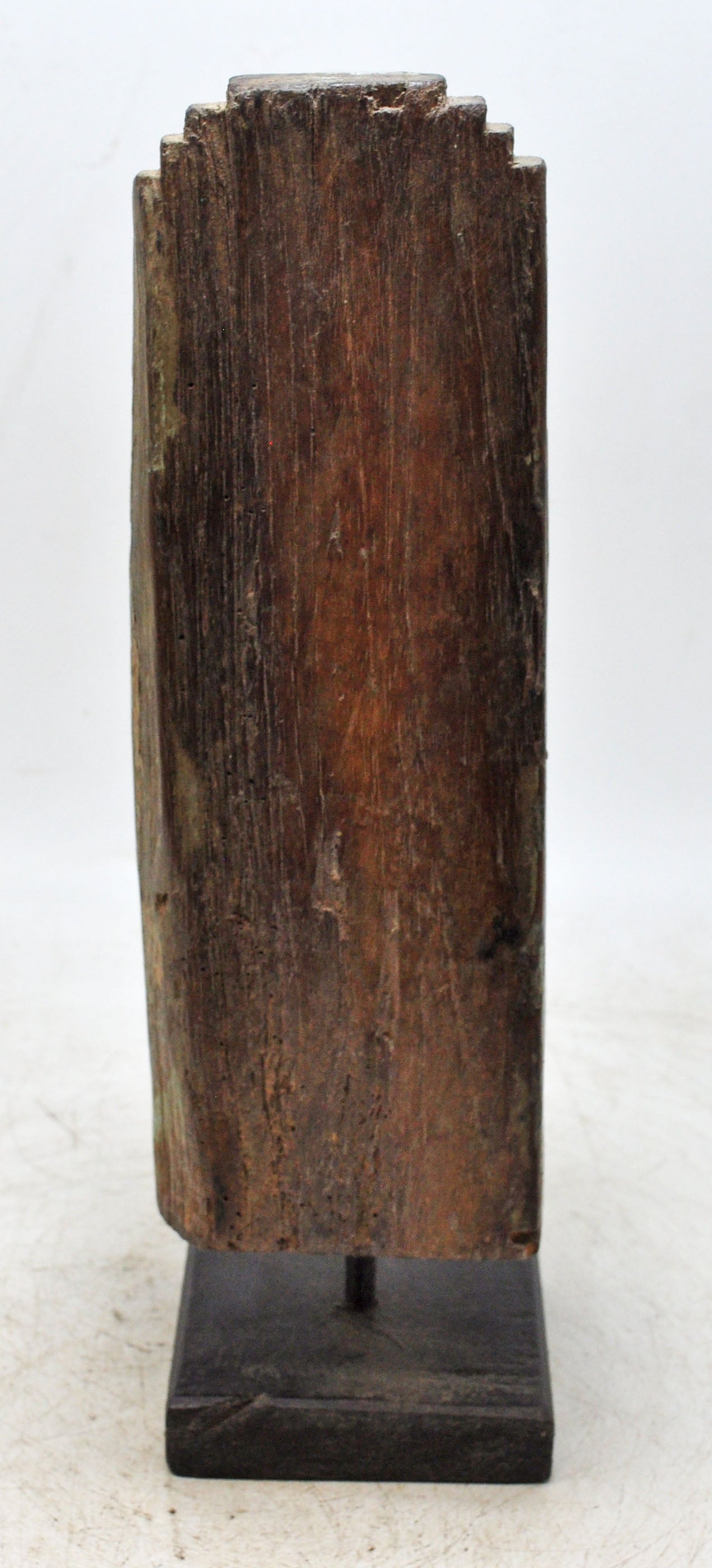 Antique Wooden Bracket Carving on Stand Original Old Hand Carved