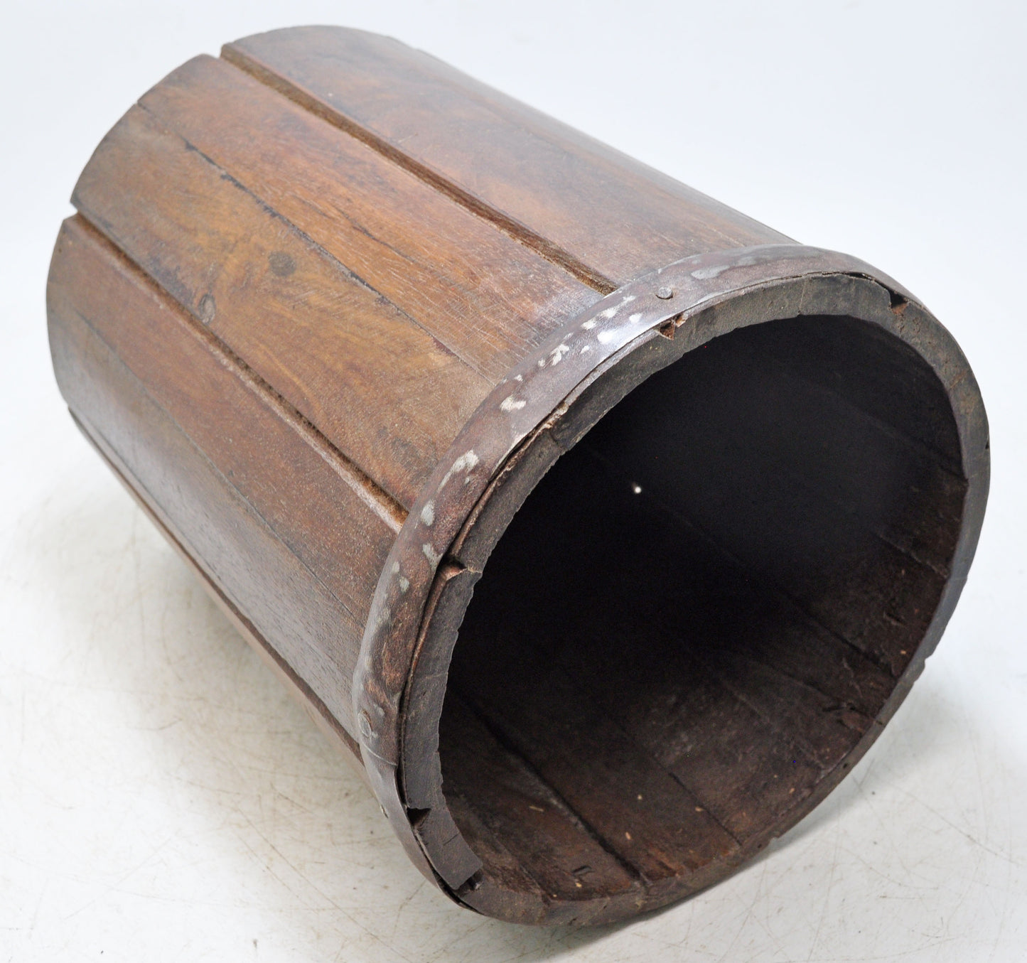 Vintage Wooden Grain Measurement Mana Pot Original Old Hand Crafted