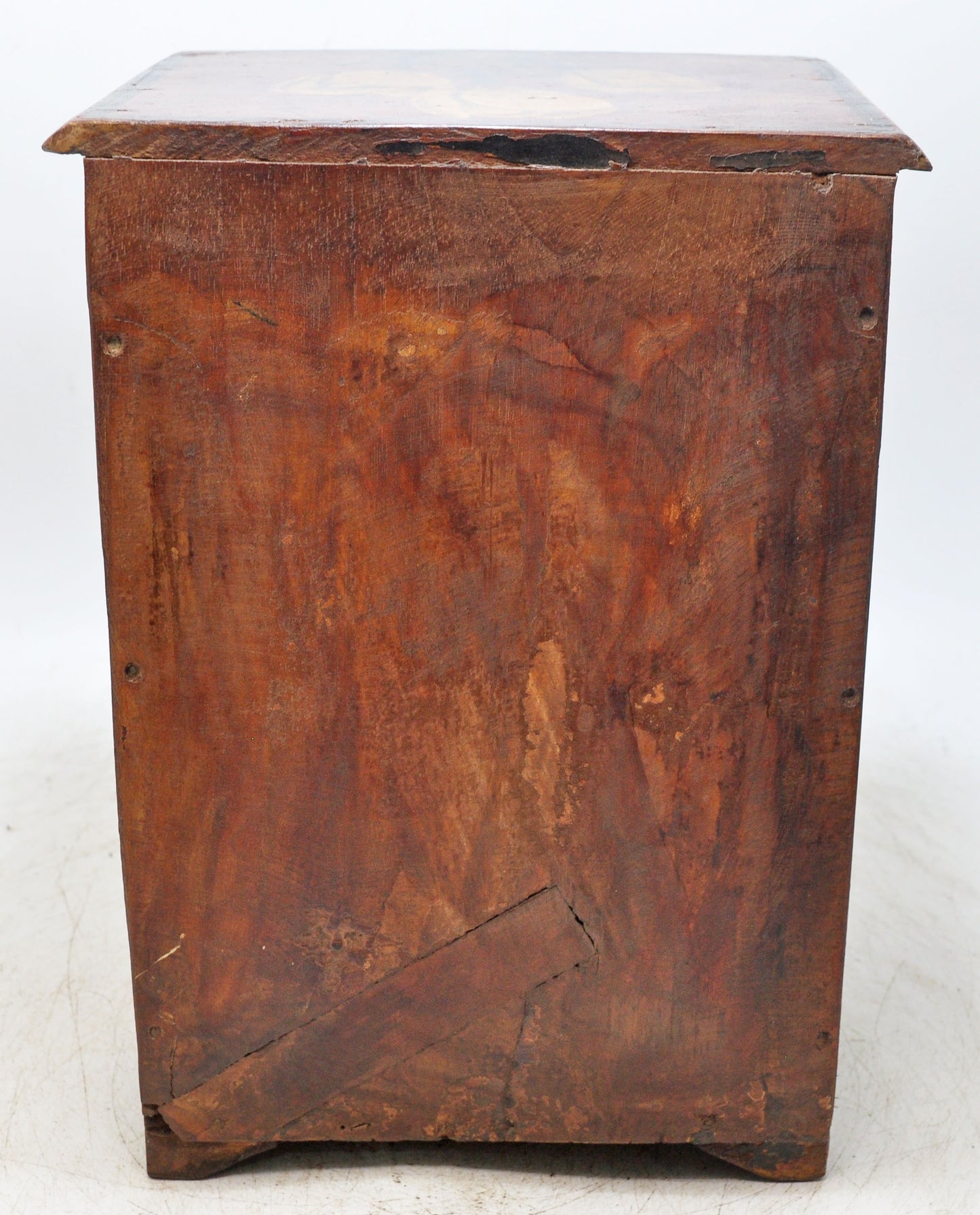 Vintage Wooden Small 4 Drawers Storage Box Original Old Hand Crafted Fine Painted