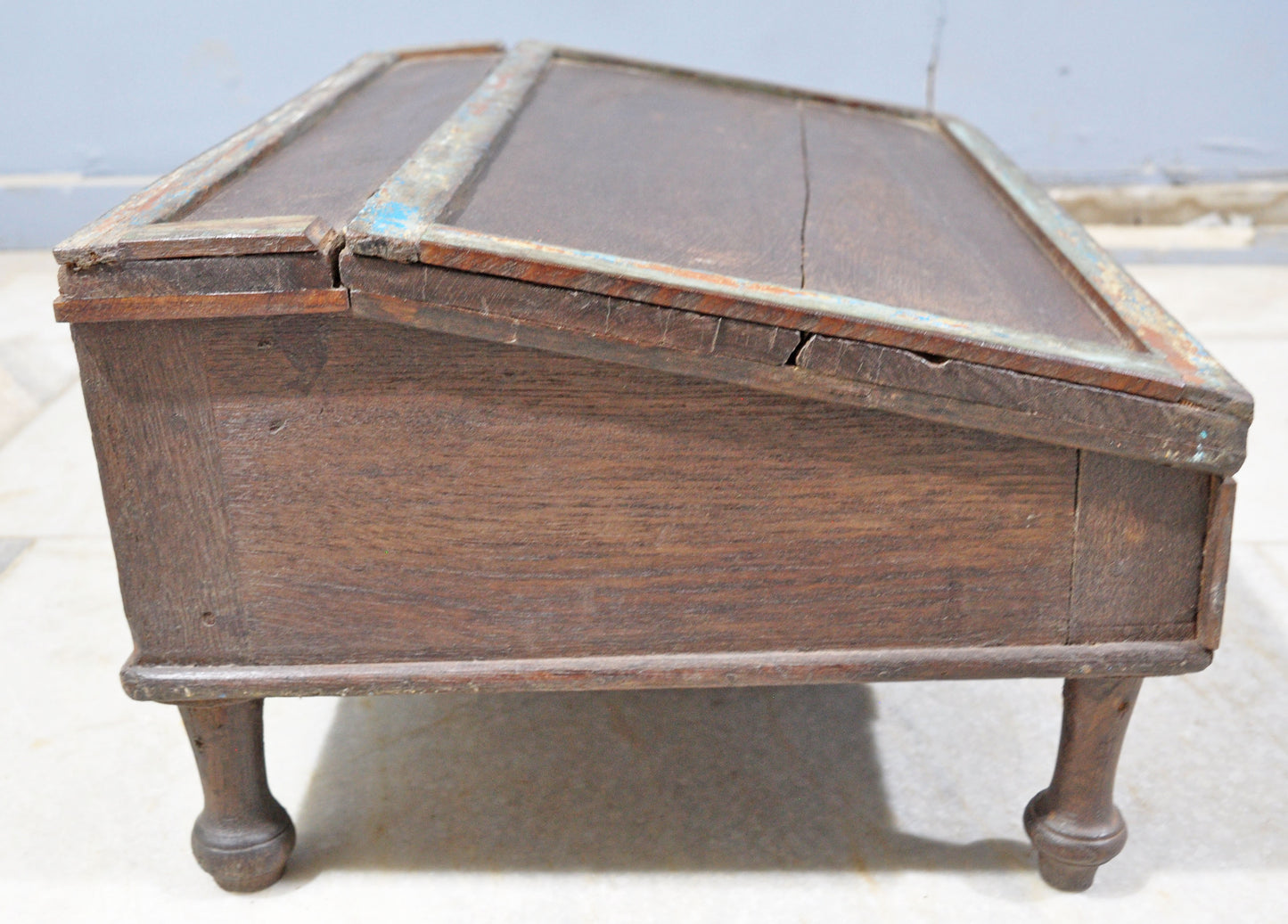 Vintage Wooden Storage Chest Desk Box Original Old Hand Crafted